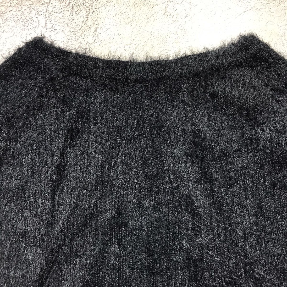 Vintage Vintage Y2K ABSTRACT FURRY MOHAIR SWEATER Knitted Oversized Size S / US 4 / IT 40 - 3 Thumbnail
