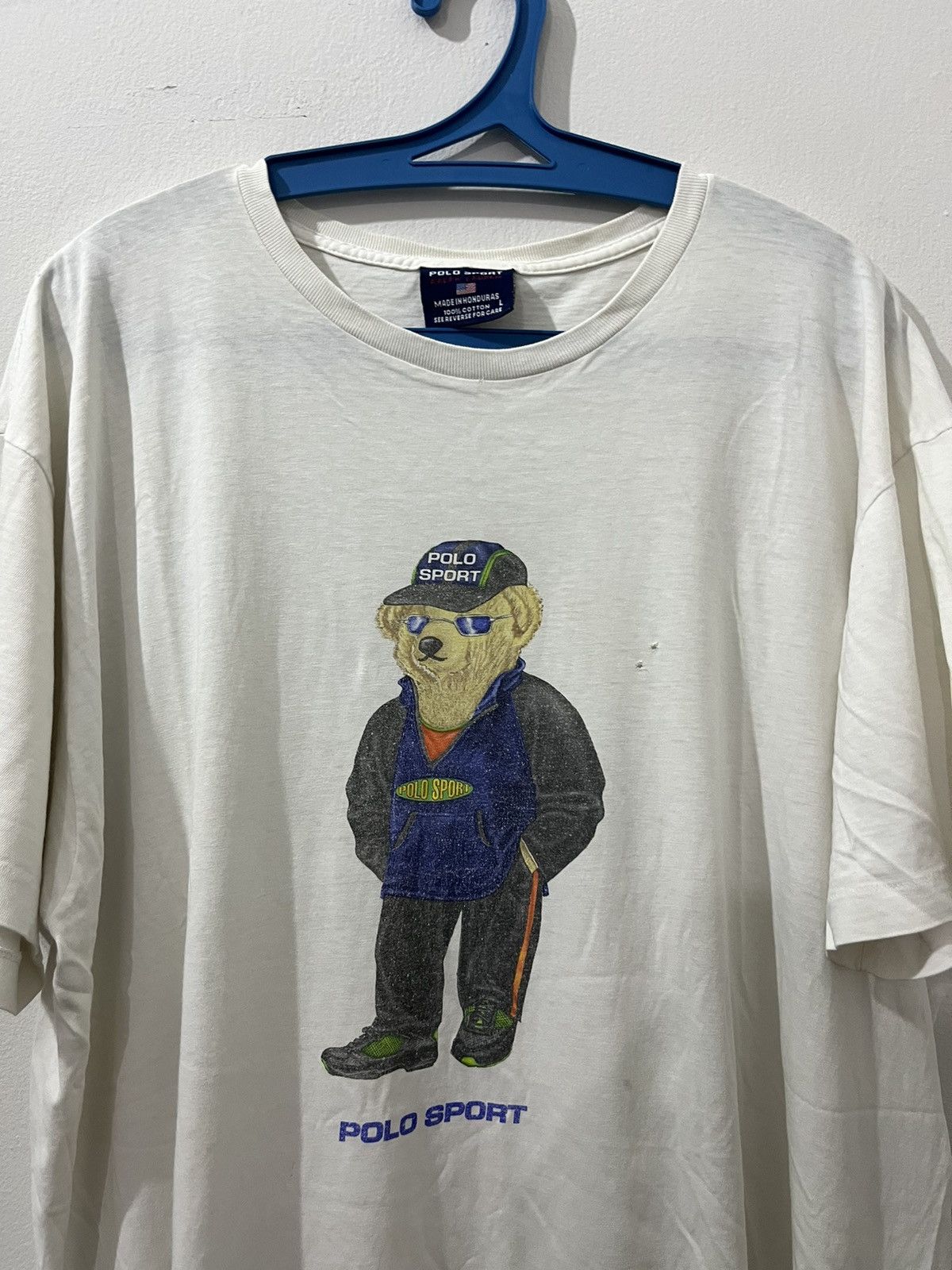 Vintage Vintage Polo Bear Polo RL RRL Polo Sport Distressed T Shirts Size US L / EU 52-54 / 3 - 3 Thumbnail