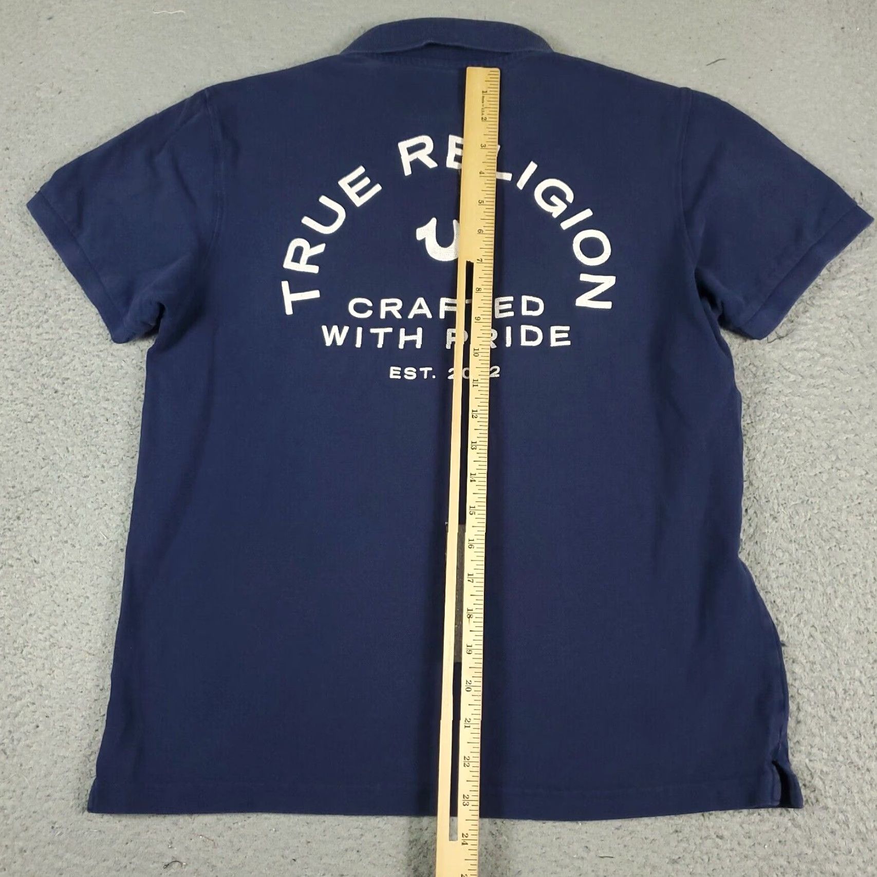 True Religion True Religion Polo Shirt Mens Size Small Blue Casual Short Sleeve * Size US S / EU 44-46 / 1 - 3 Thumbnail