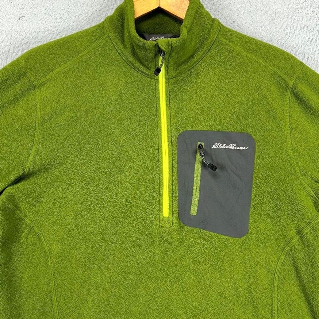 Eddie Bauer VINTAGE Eddie Bauer First Ascent Sweater Mens Medium Green Polartec Half Zip Long Sleeve Size US M / EU 48-50 / 2 - 2 Thumbnail