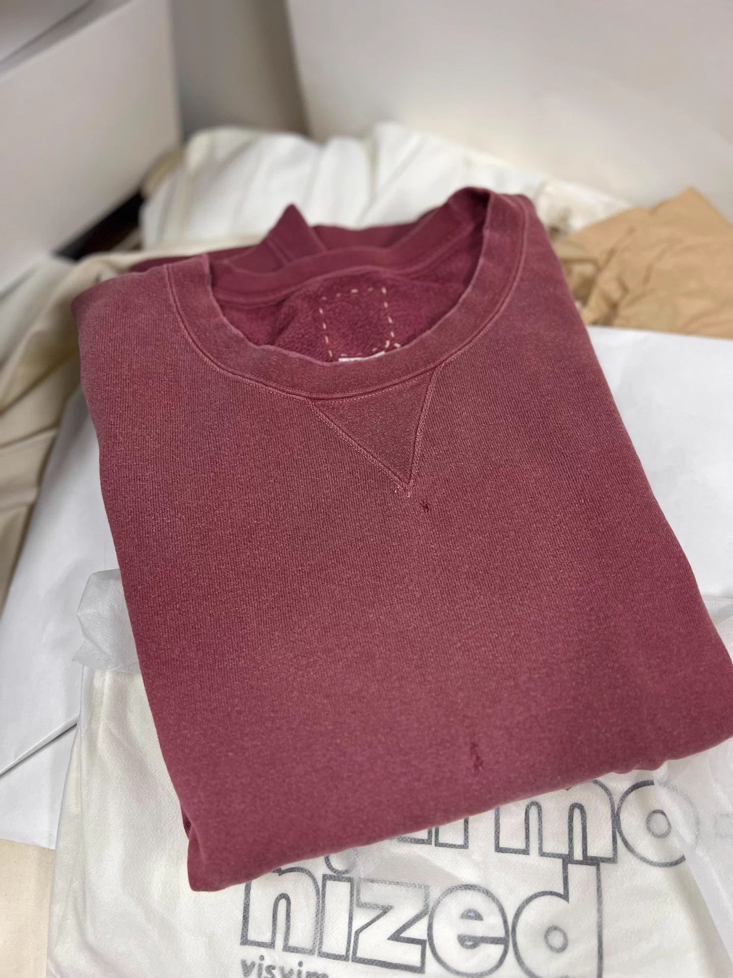 Visvim VISVIM AMPLUS SWEAT 3/4 CRASH Red Size 4 Size US XL / EU 56 / 4 - 9 Thumbnail