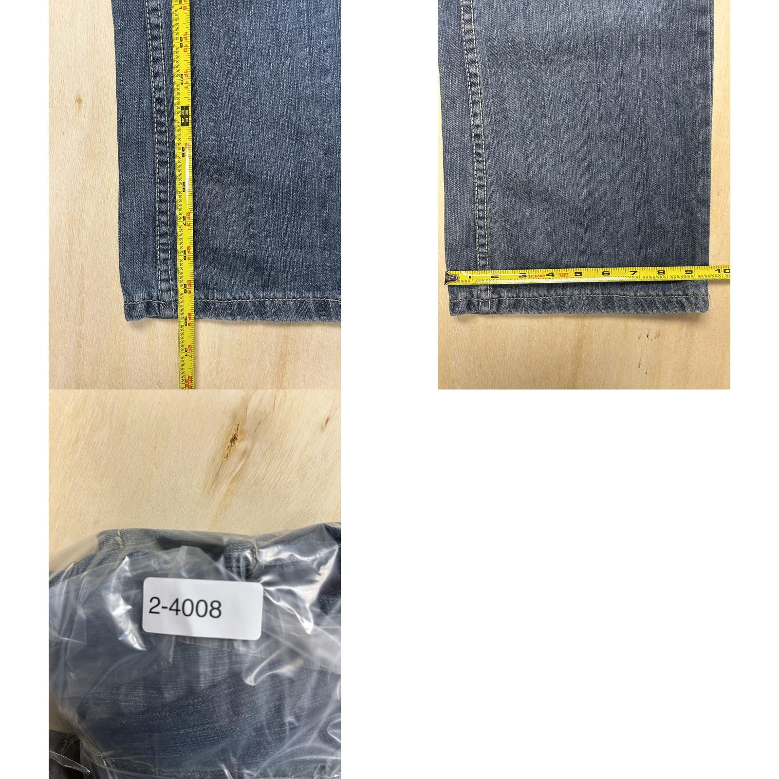 Denime Buffalo Jeans Mens Relaxed Straight Jeans Medium Wash Blue Denim 36x30 Size US 36 / EU 52 - 8 Thumbnail
