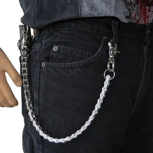 VIBE Punk Rock Unique Bike Chain Pant Size ONE SIZE - 5 Thumbnail