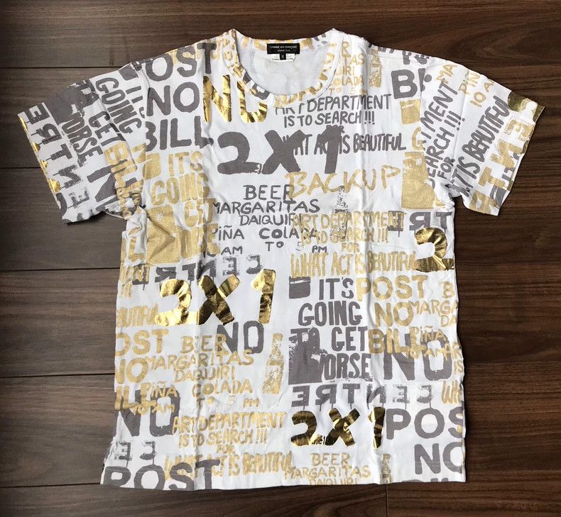 Comme des Garcons Comme Des Garcons Short Sleeve Gold Letter Size US M / EU 48-50 / 2 - 1 Thumbnail