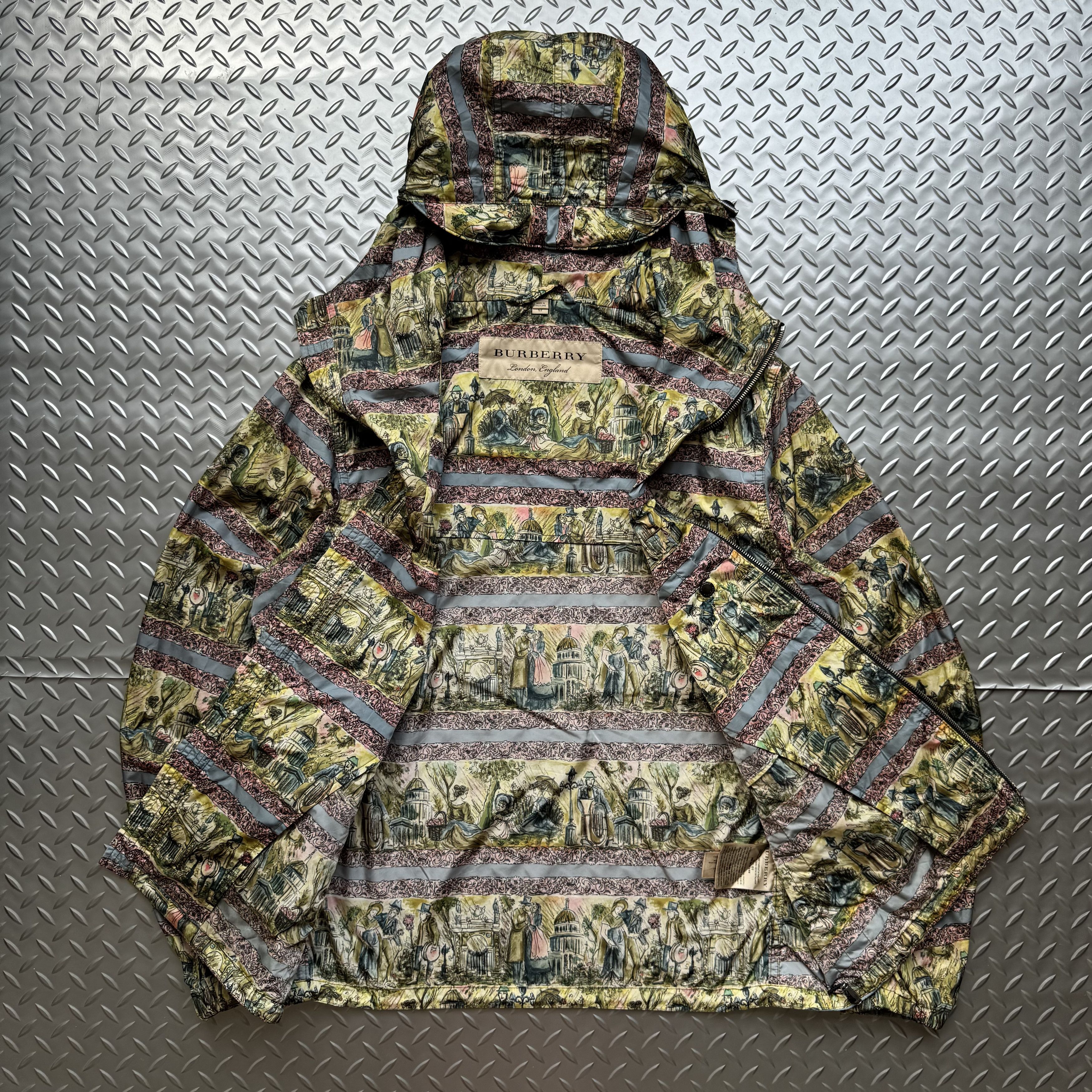 Burberry Burberry Illustrated Scene Print Nylon Jacket Size US L / EU 52-54 / 3 - 6 Thumbnail