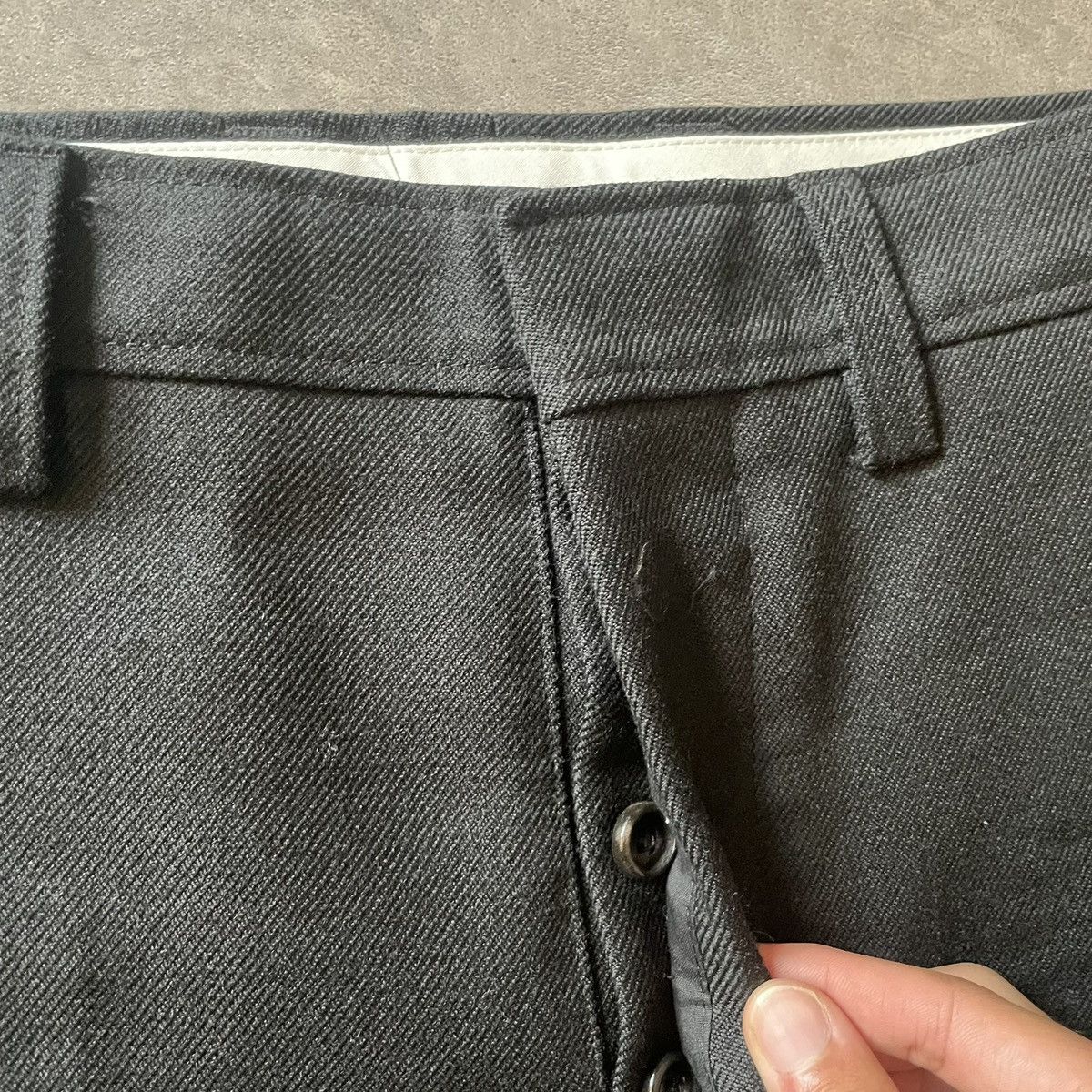 AMI Ami Paris Wide Leg Pleated Trousers Size US 31 - 3 Thumbnail