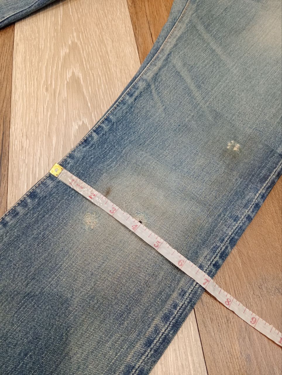 Hysteric Glamour HYSTERIC GLAMOUR KINKY BLUE DISTRESSED SELVEDGE DENIM JEANS Size US 30 / EU 46 - 24 Thumbnail