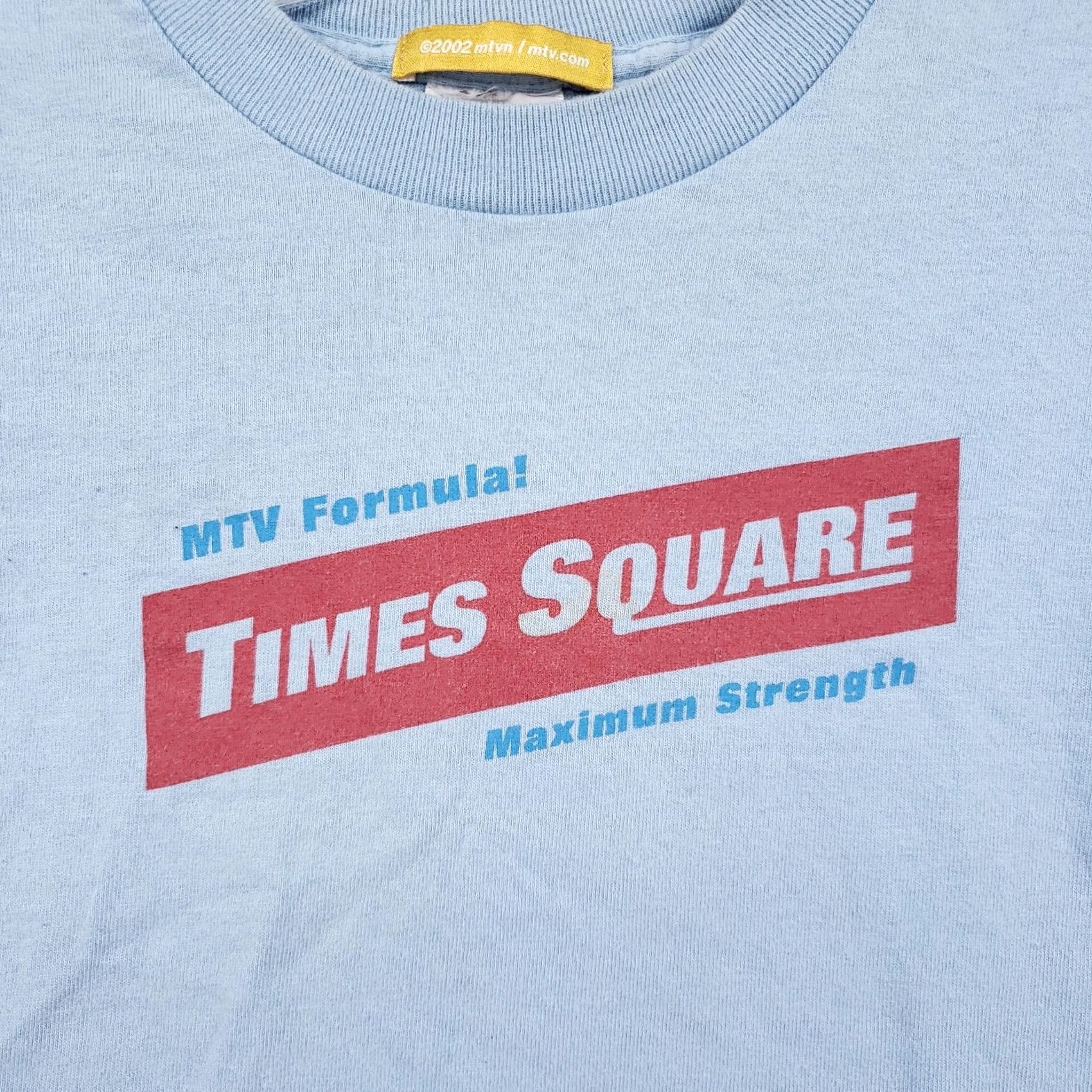 Vintage VINTAGE MTV T Shirt Mens Small Blue 90s Music Formula Times Square Maximum Stretch Size US S / EU 44-46 / 1 - 4 Thumbnail