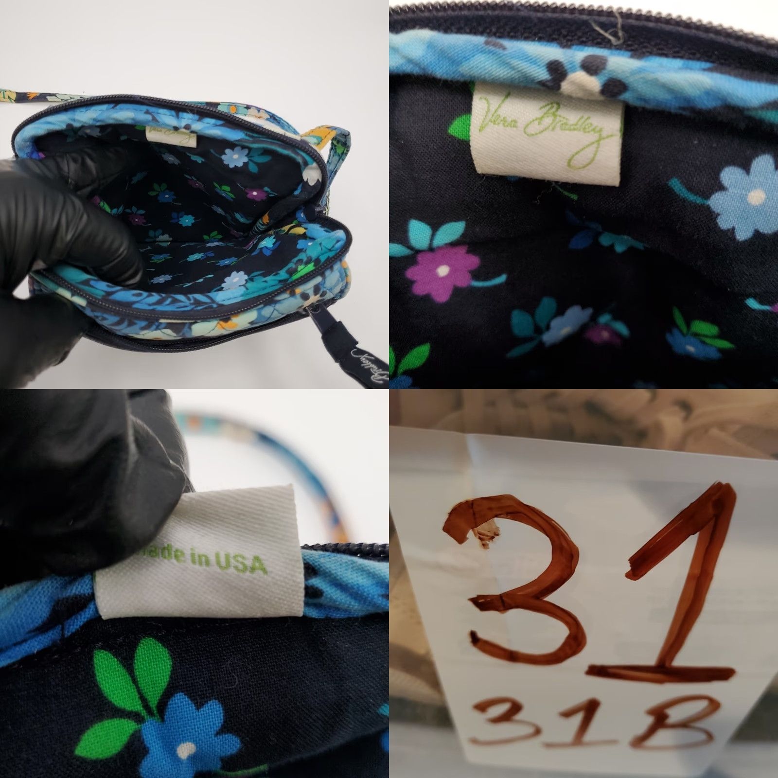 Vera Bradley Vera Bradley Midnight Blues Mini Hipster Crossbody Purse" Size ONE SIZE - 8 Thumbnail