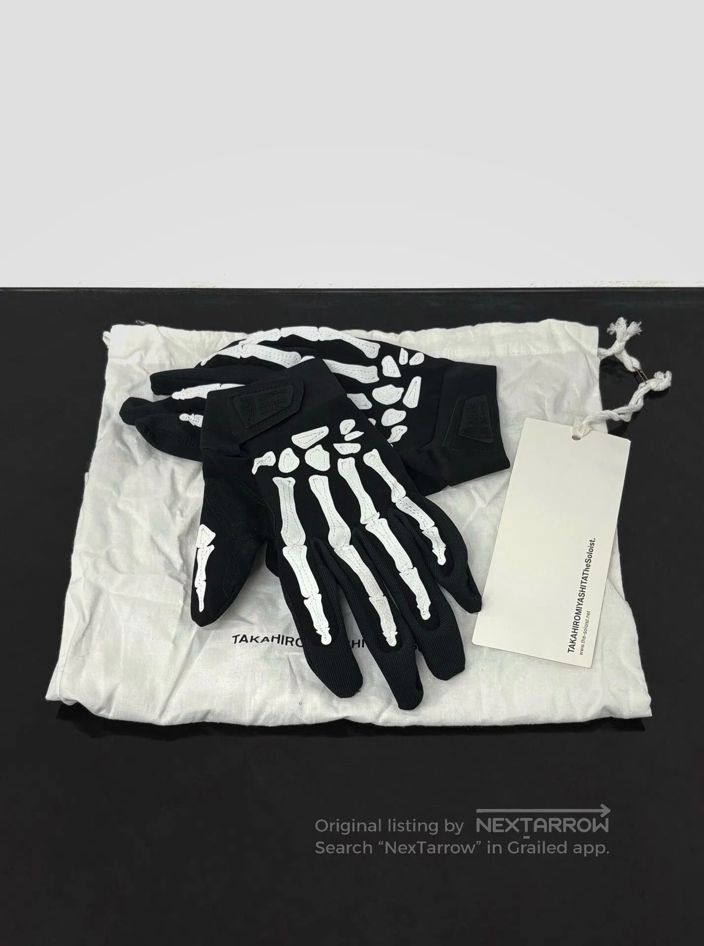 Takahiromiyashita The Soloist. THE SOLOIST AW24 Skeleton Gloves. Size ONE SIZE - 2 Thumbnail