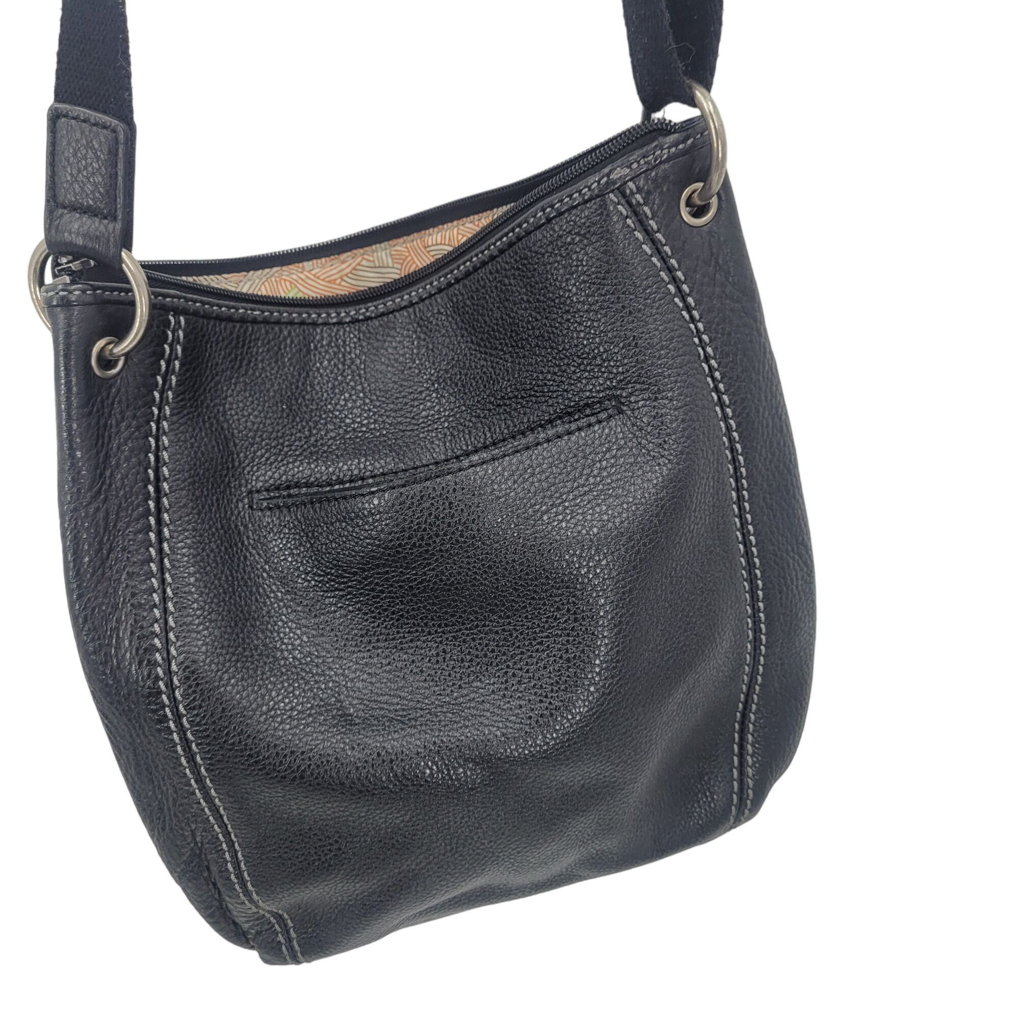 The Sak The Sak Black Genuine Pebble Leather Adjustable Crossbody Ba Size ONE SIZE - 8 Thumbnail