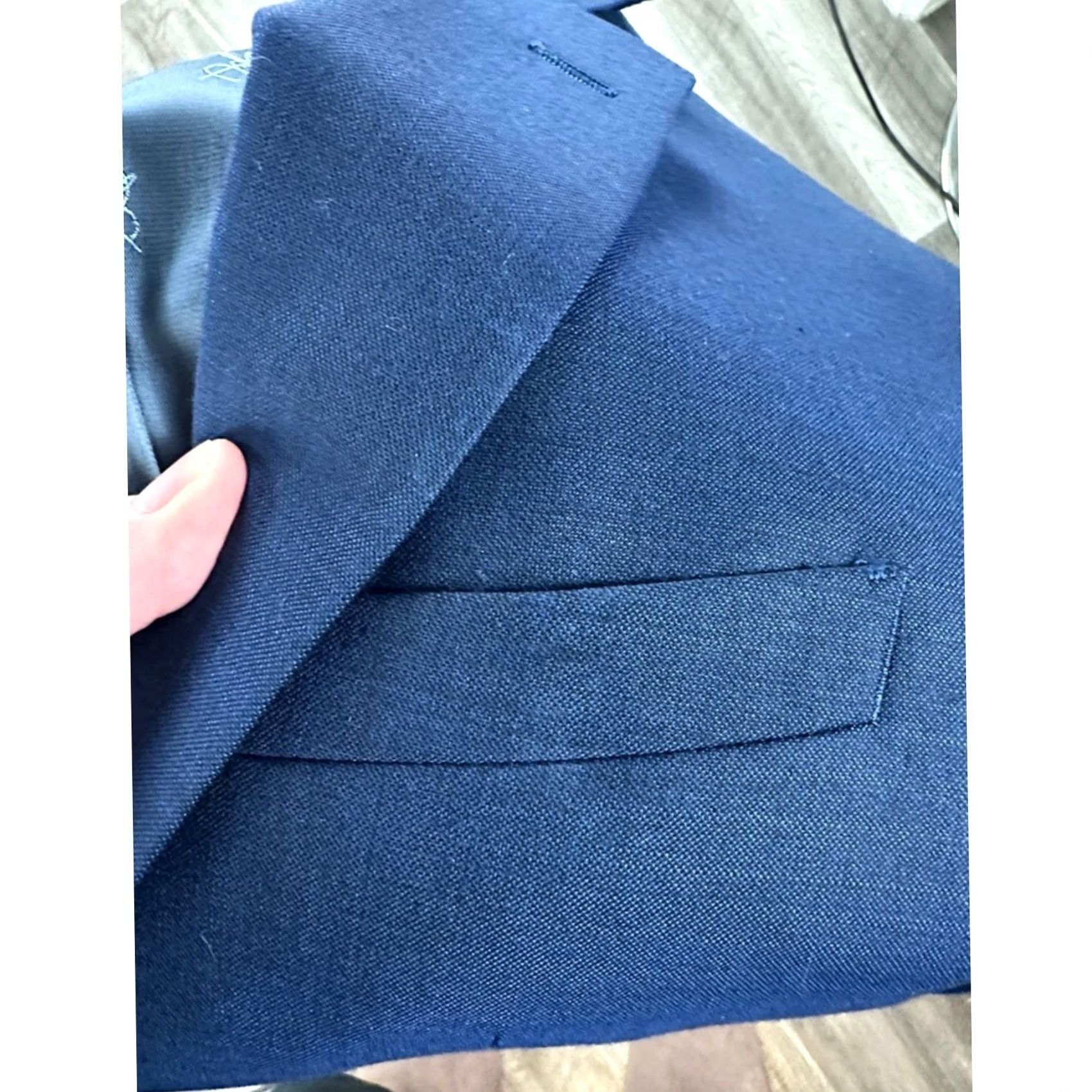 John Varvatos VINTAGE John Varvatos Bleeker Deep Blue Two-Button Sport Coat Blazer 36R Mens Blazer Size 36R - 8 Thumbnail
