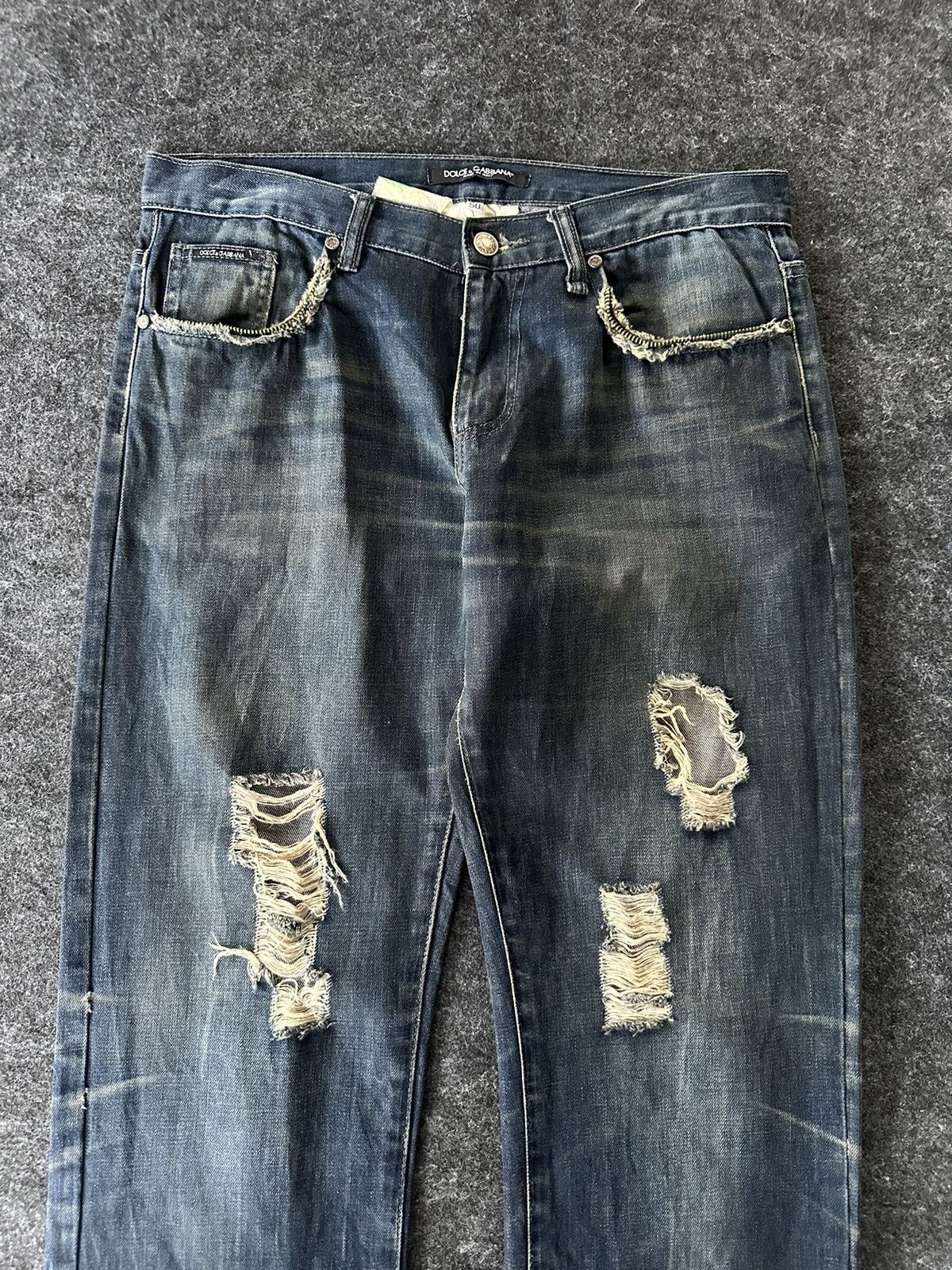 Dolce & Gabbana Vintage Dolce Gabbana Distressed Denim 32x32 D542 Size US 32 / EU 48 - 2 Thumbnail