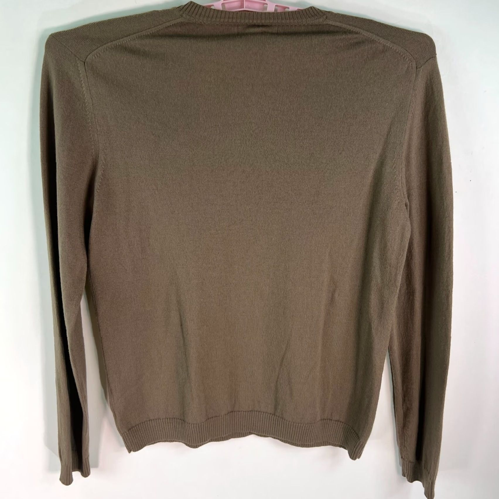 Banana Republic Banana Republic Womens Pullover Knit Sweater Long Sleeves Brown 100% Merino Wool L Regular Casual Autumn Winter Mens? Womens Size L / US 10 / IT 46 - 5 Thumbnail