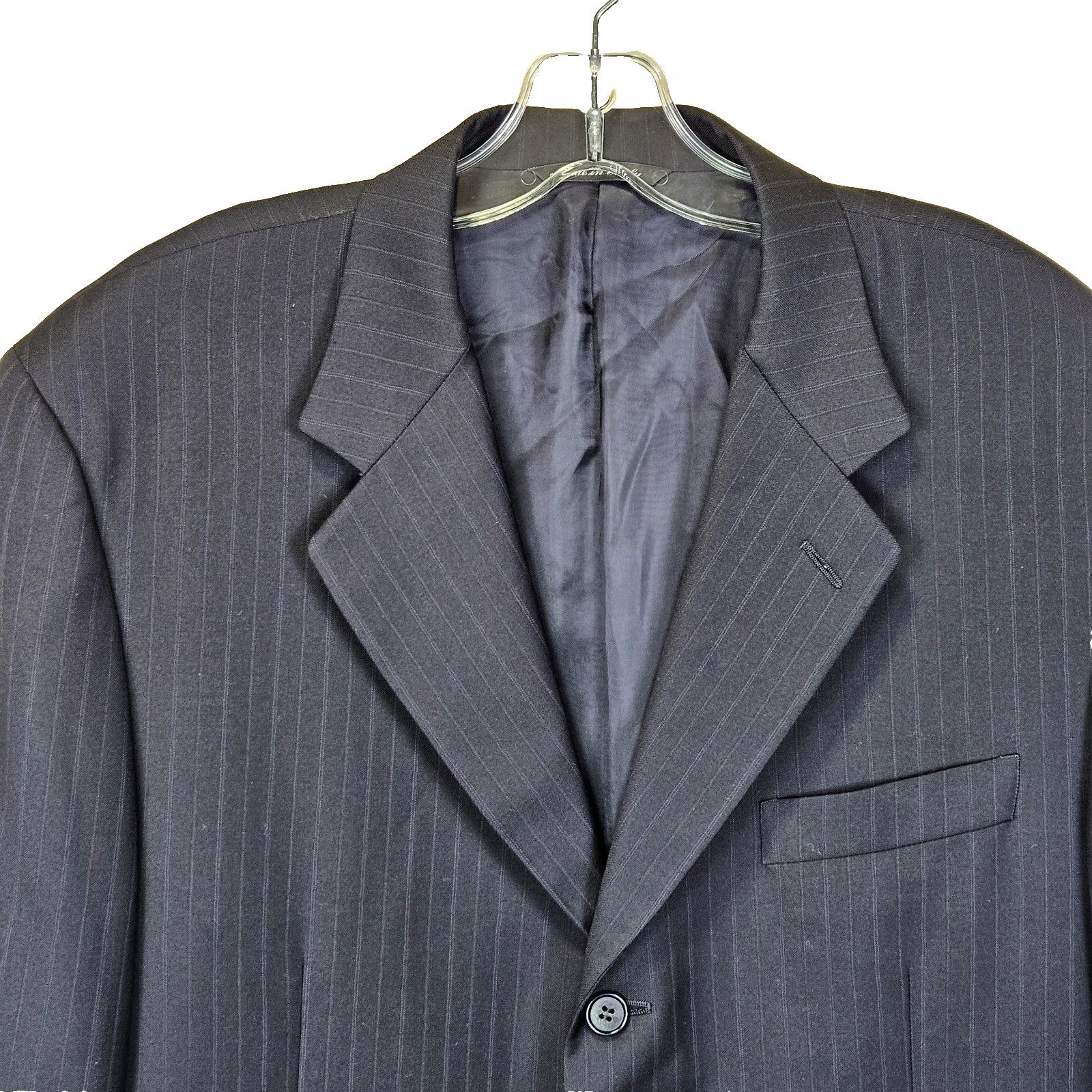 Canali Canali Blazer Black Super 120s Wool Italian Suit Jacket Size 42R - 3 Thumbnail