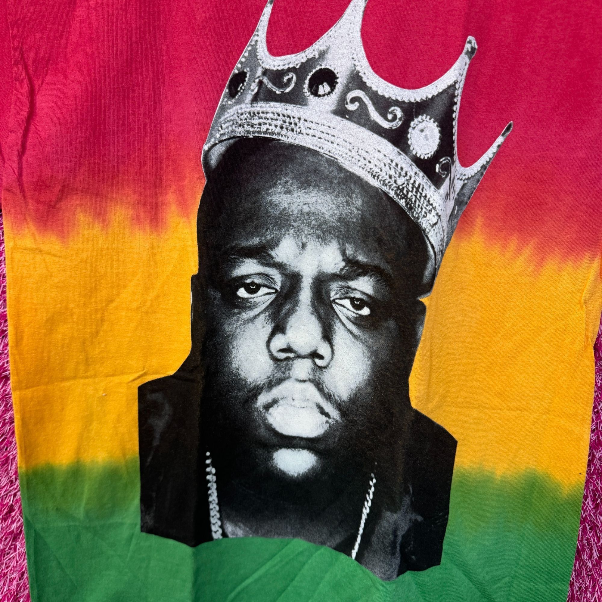 Rap Tees The Notorious BIG King of New York Rap Tricolor Dip-Dye M Size US M / EU 48-50 / 2 - 2 Thumbnail