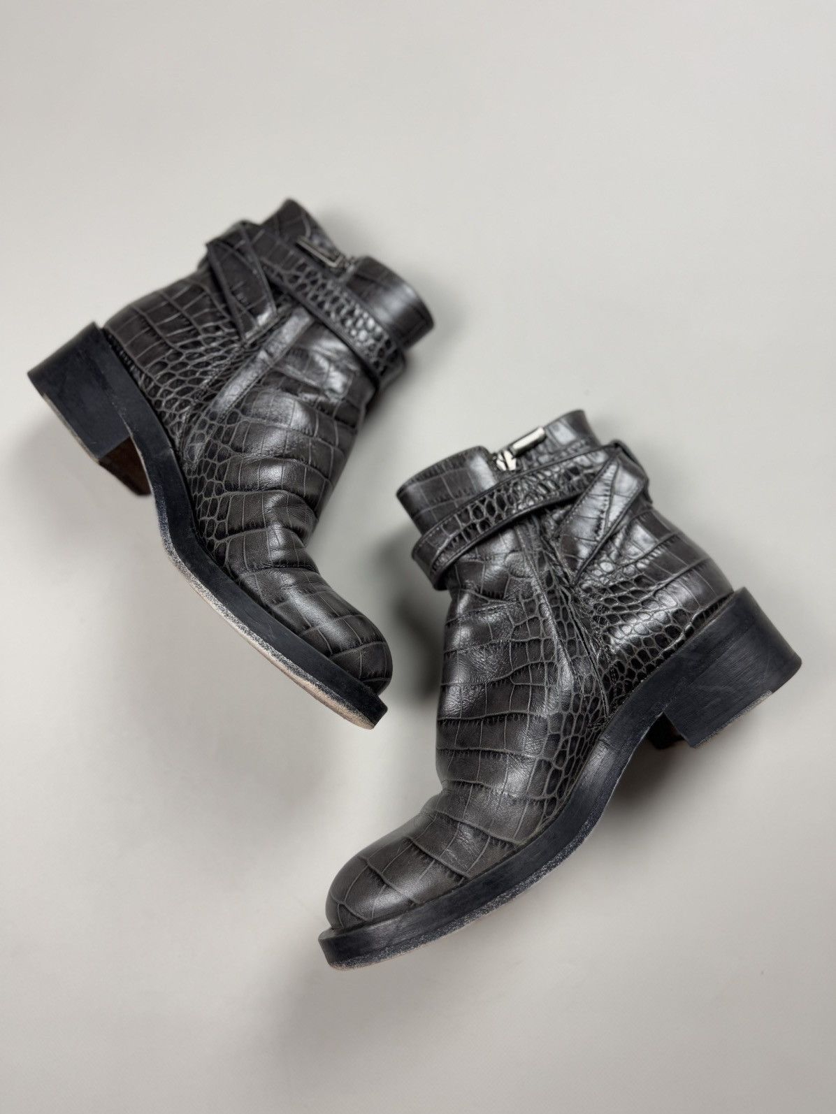 DOROTHEE SCHUMACHER Schumacher Ladies Leather Ankle Zip Combat Boots Size 38 Size US 8 / IT 38 - 19 Thumbnail