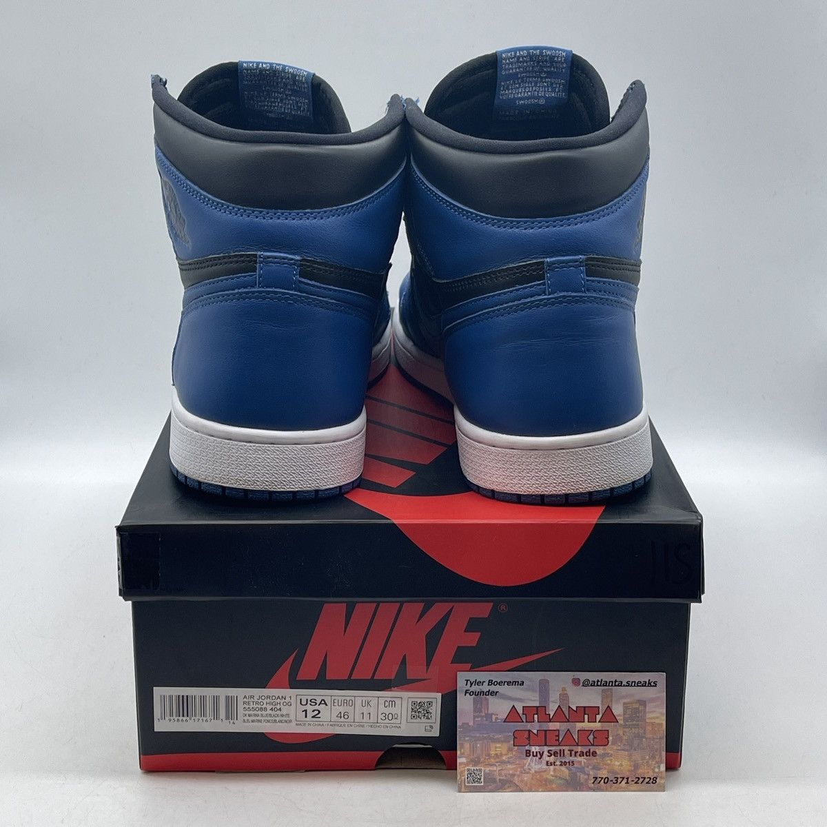 Jordan Brand Air Jordan 1 high dark marine blue Size US 12 / EU 45 - 3 Thumbnail