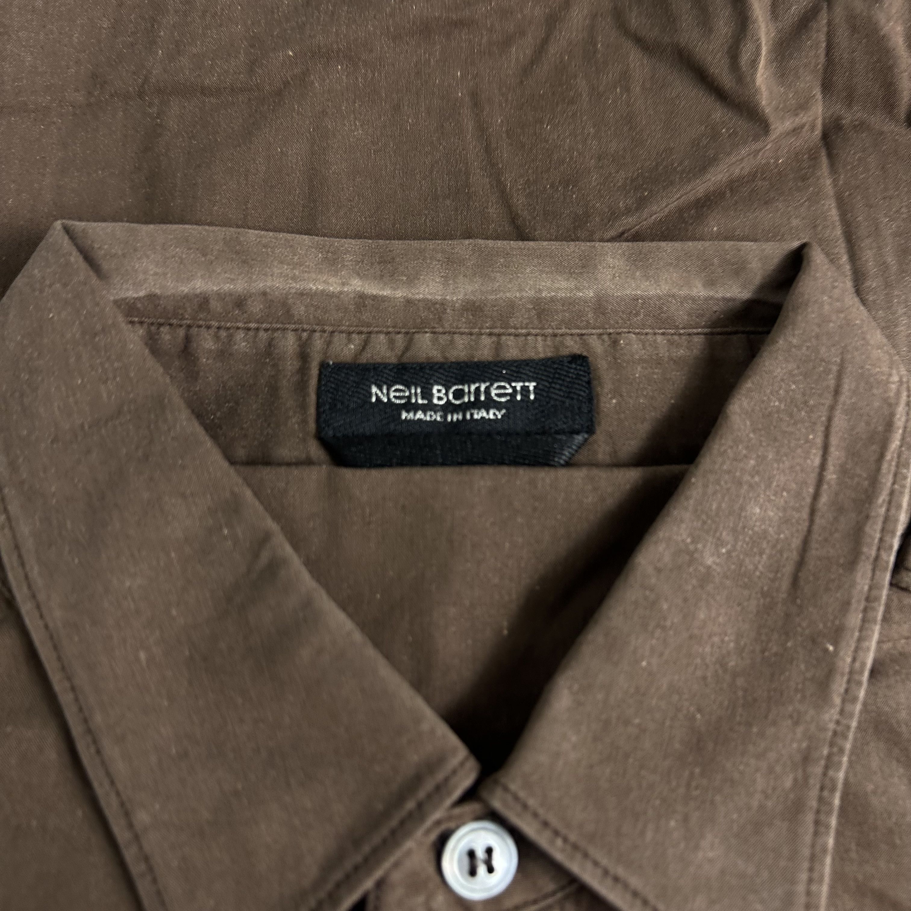 Neil Barrett 🔥RARE🔥Neil Barret Double Pocket Short Sleeve Shirt Size US S / EU 44-46 / 1 - 5 Thumbnail