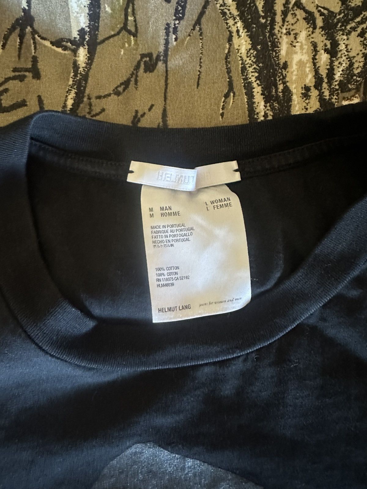 Designer × Helmut Lang black y2k ‘thanks helmut.’ shirt Size US L / EU 52-54 / 3 - 3 Thumbnail