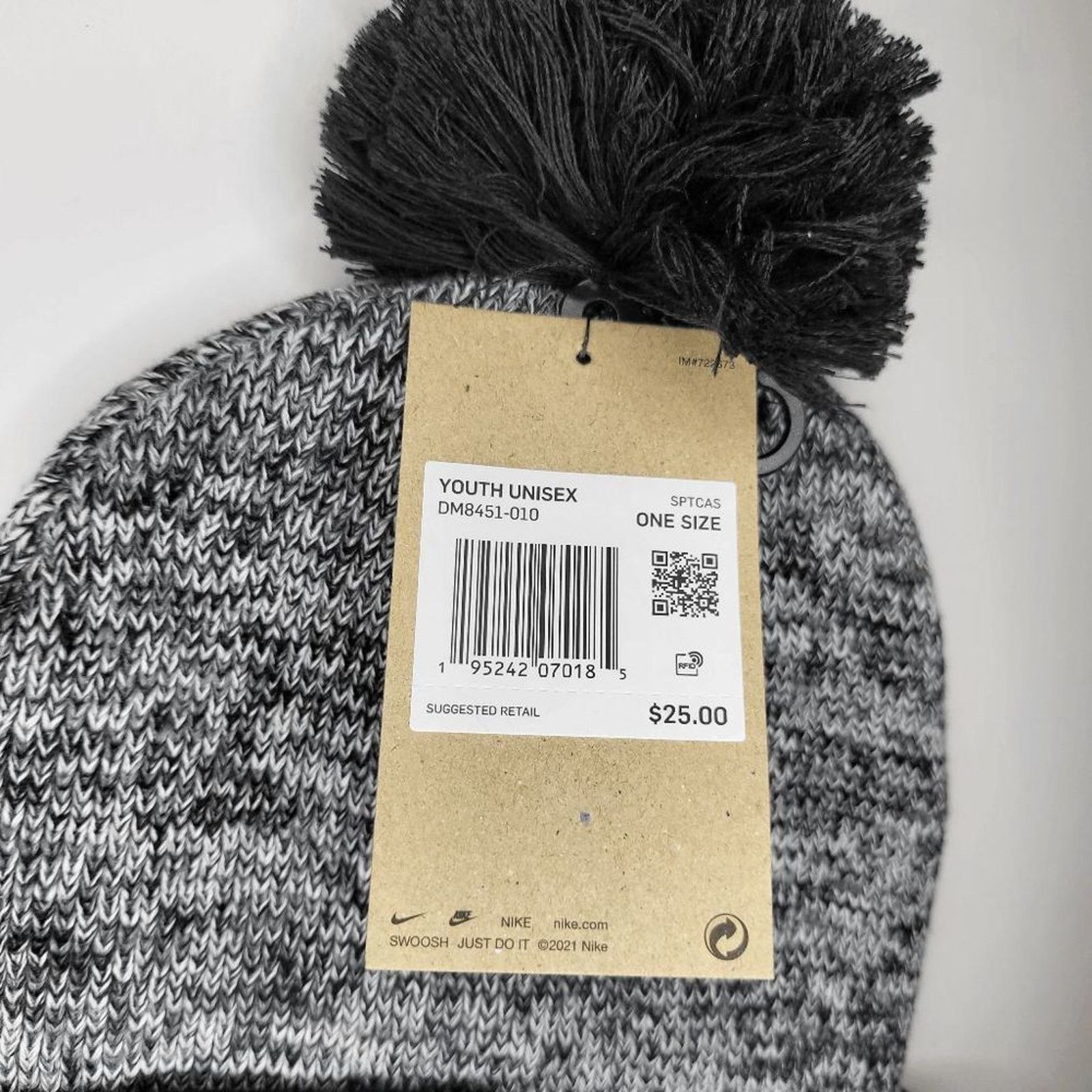 Nike NWT NIKE Move to Zero Utility Cuff Unisex Youth Beanie OSFA Size ONE SIZE - 3 Thumbnail