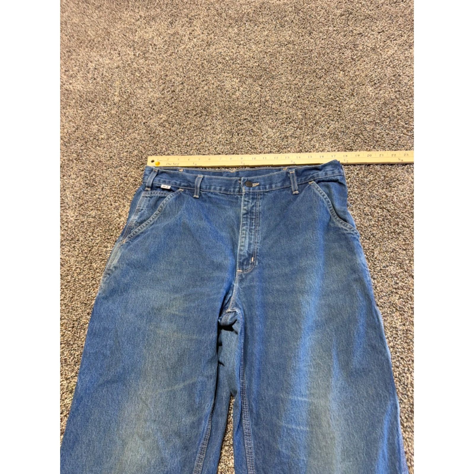 Carhartt Carhartt Jeans Men 36X30 Denim Blue FR Flame-Resistant Bootcut 5-Pocket Denim Inseam 30 FRB13 Size US 36 / EU 52 - 6 Thumbnail