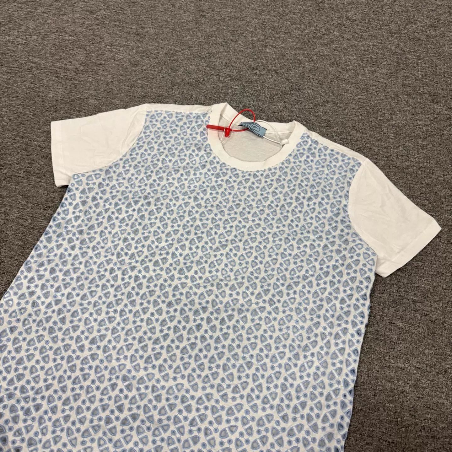 Prada Prada Color Block Triangle Print SS Tee XL 99 New Size US XL / EU 56 / 4 - 3 Thumbnail