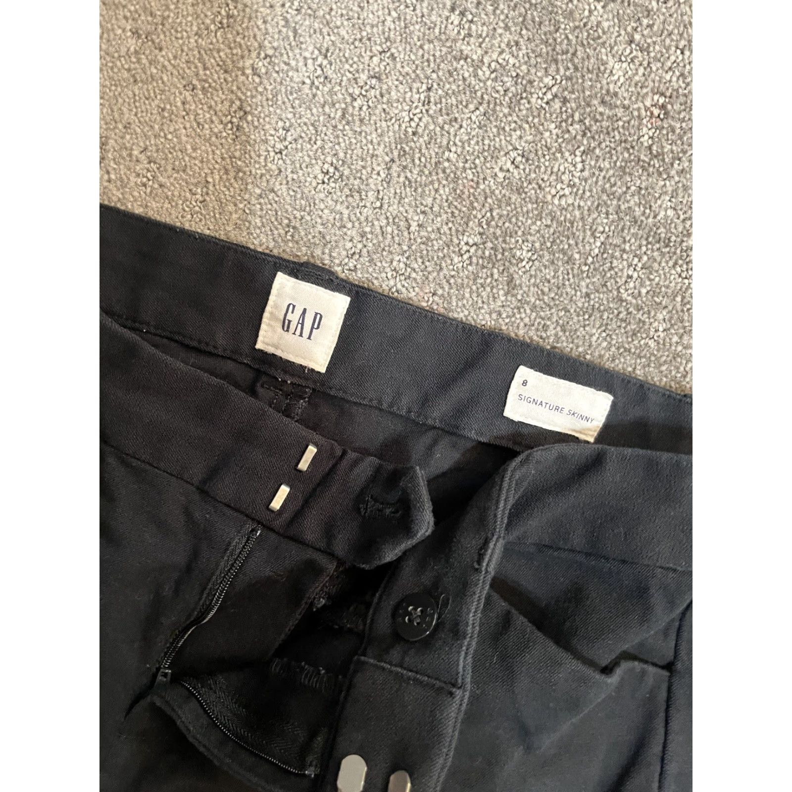 Gap Gap Women's Pants Size 8 Regular Black Skinny Ankle Stretch Denim Size 30" / US 8 / IT 44 - 5 Thumbnail