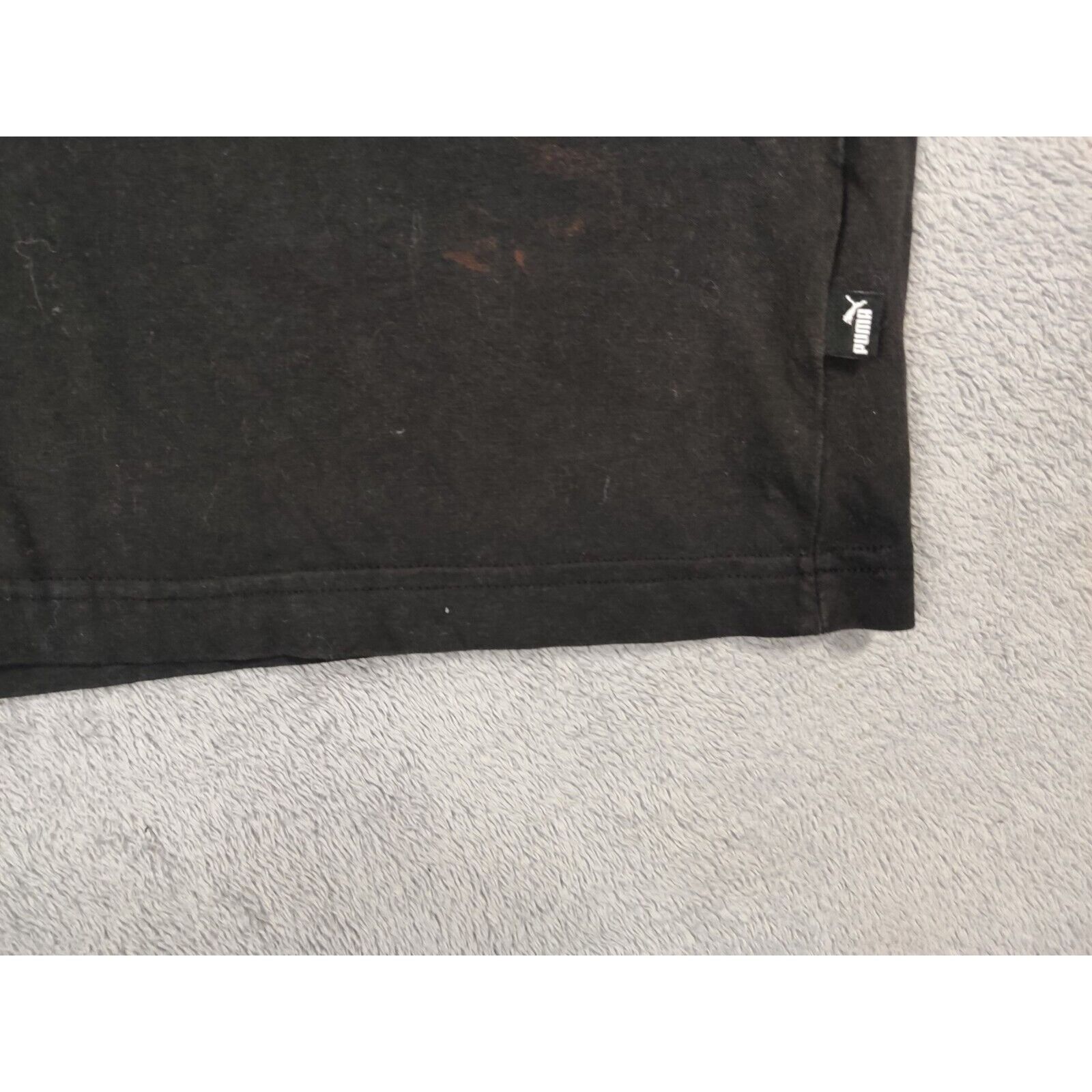 Puma PUMA Shirt Adult Mens Large Black White Spell Out Logo Size US L / EU 52-54 / 3 - 12 Thumbnail