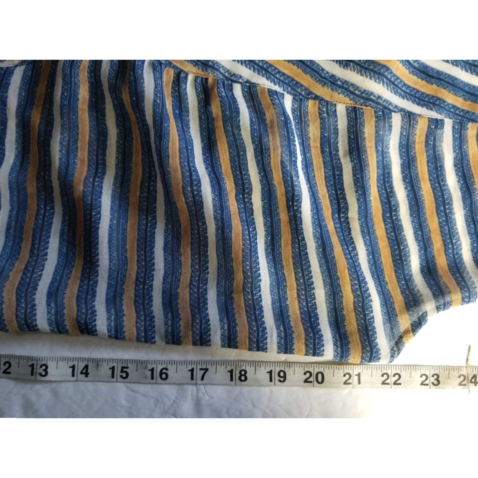 Tommy Bahama TOMMY BAHAMA Shirt Womens XS Striped Lightweight Button Up Top Blouse Size XS / US 0-2 / IT 36-38 - 4 Thumbnail