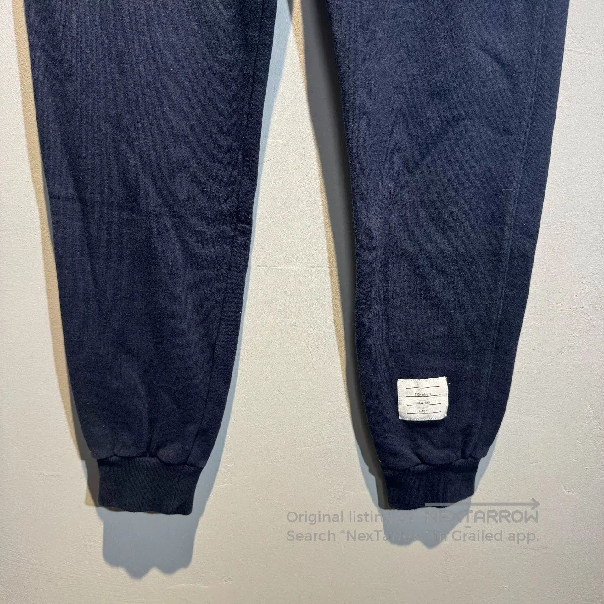 Thom Browne Thom Browne Navy Sweatpants with Stripes. Size US 28 / EU 44 - 3 Thumbnail