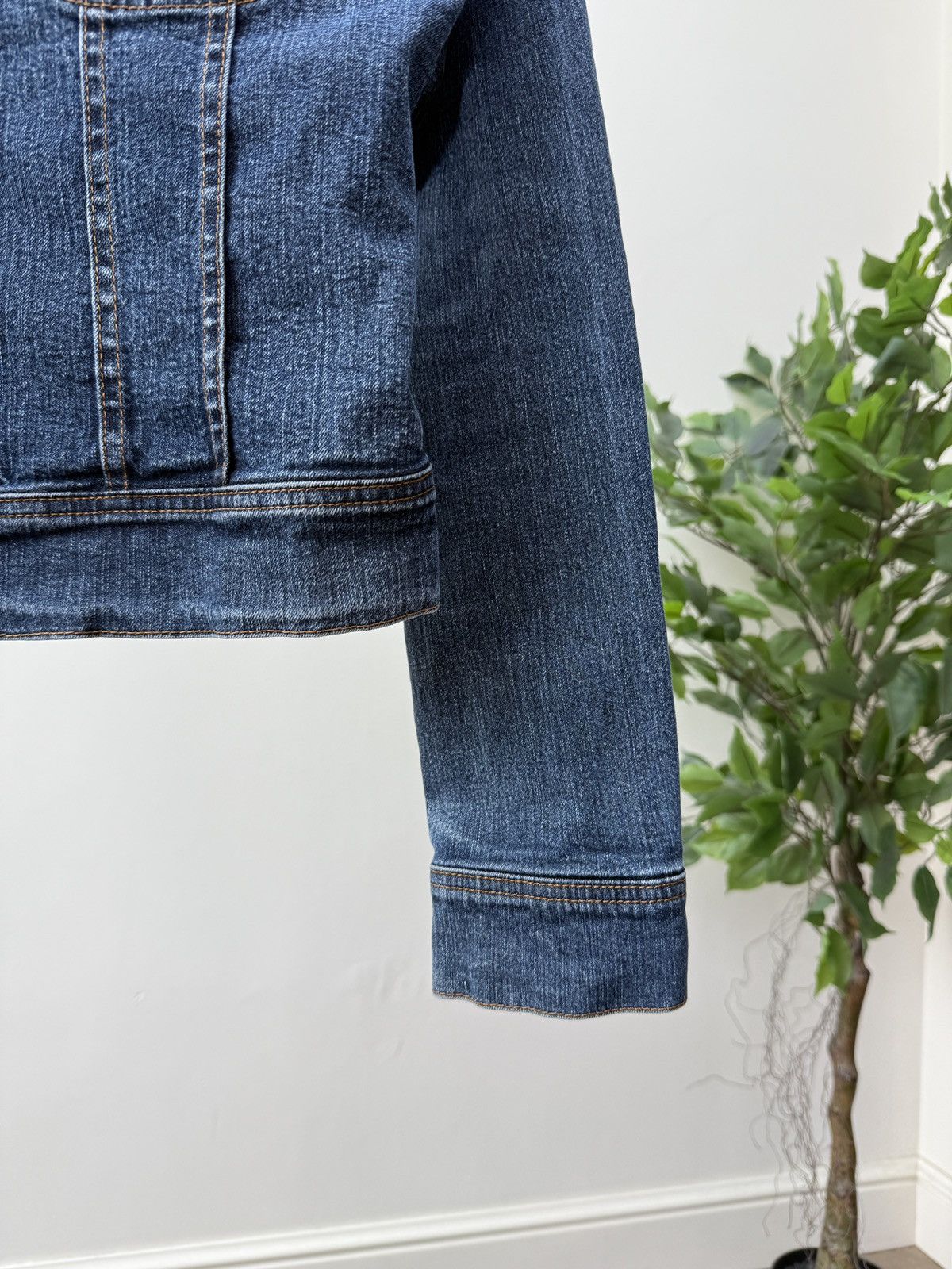 Miss Sixty Vintage Miss Sixty Womens Denim Jacket Cropped Button Up Size M / US 6-8 / IT 42-44 - 7 Thumbnail