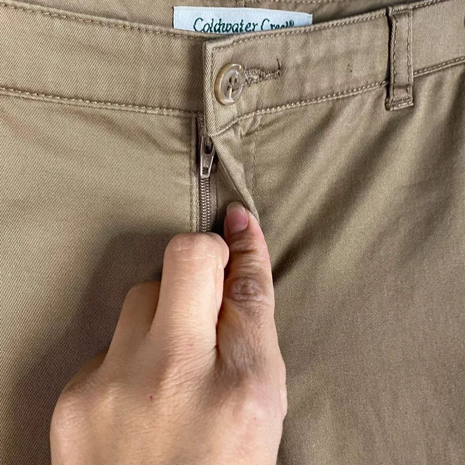 Coldwater Creek Coldwater Creek Wide Leg Pants Chino Women's Size 10P Petite Size 32" / US 10 / IT 46 - 3 Thumbnail