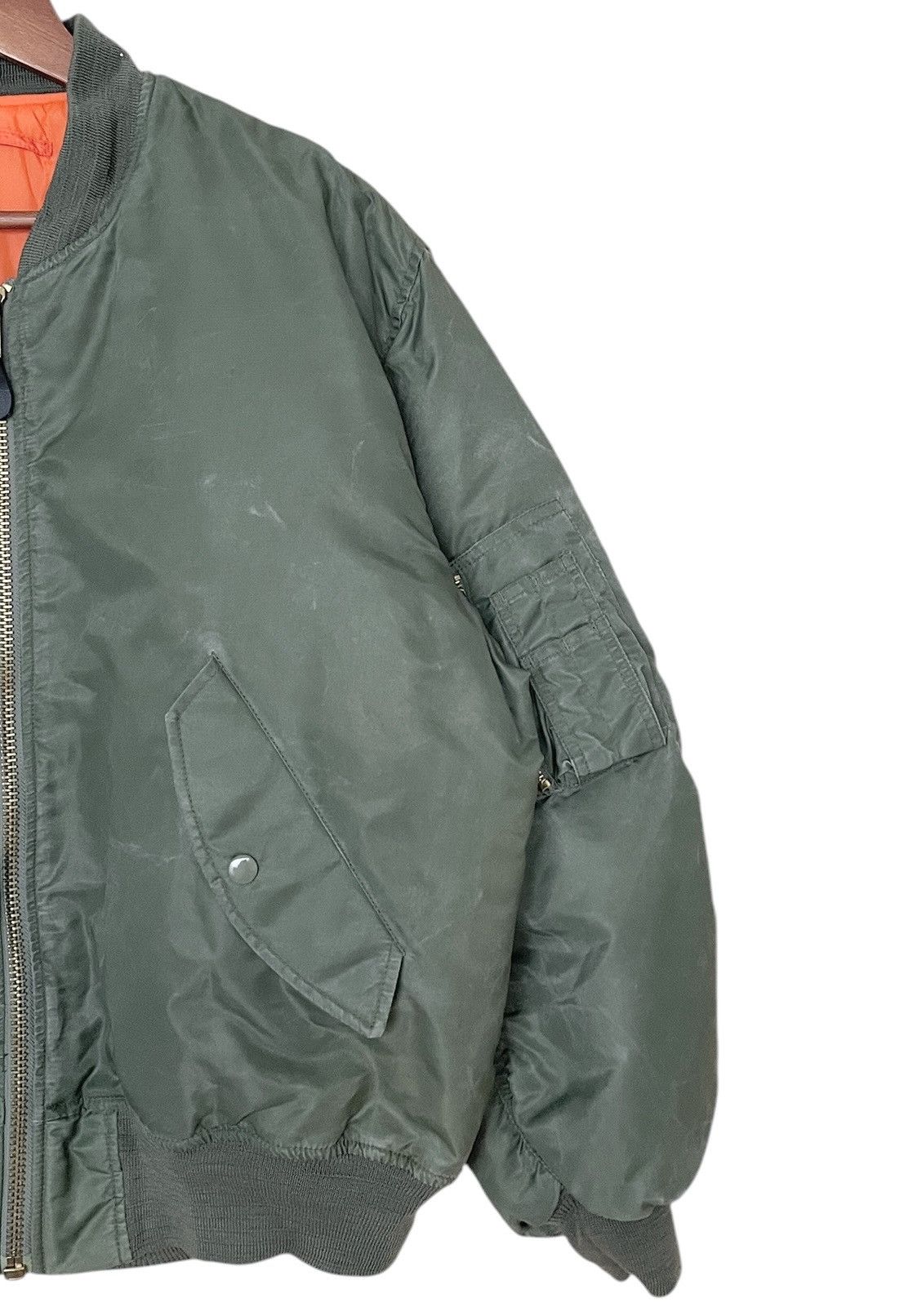 Vintage Vintage Brand Phantom Military MA-1 Bomber Jacket 1990s Size US L / EU 52-54 / 3 - 6 Thumbnail