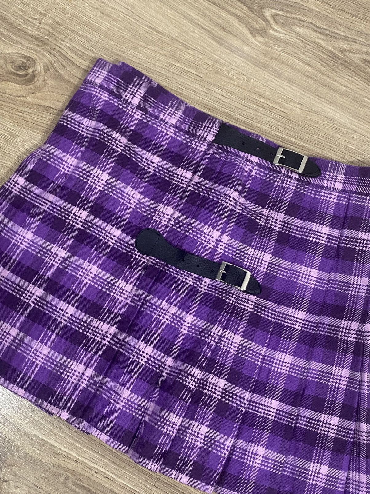 Drop Dead Clothing Drop Dead Checkered Japanese School Style Mini/Midi Skirt S Size 28" / US 6 / IT 42 - 8 Thumbnail