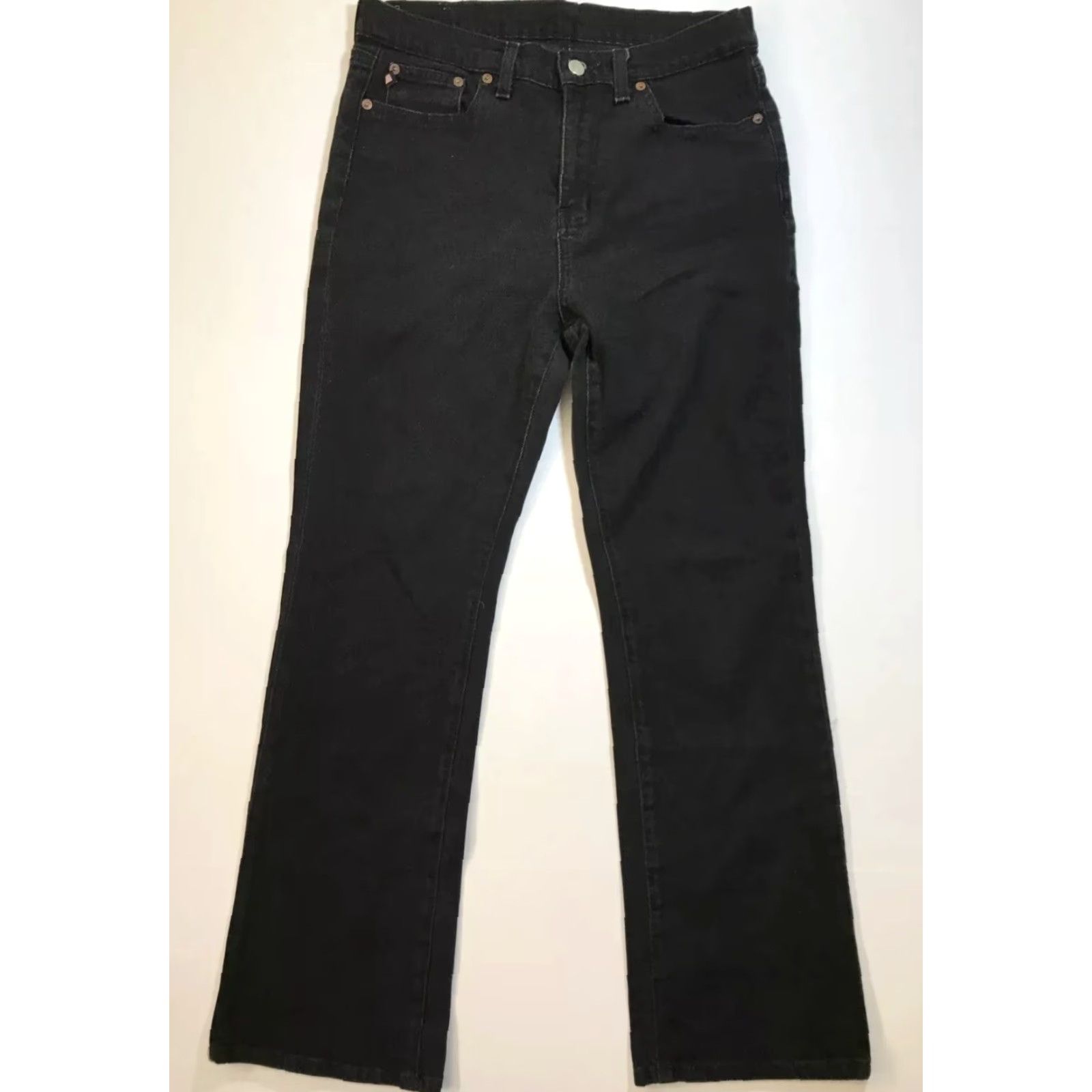 Ralph Lauren VINTAGE Ralph Lauren Bootcut Jeans Womens Size 10 Black Denim 30x32 Classic Flag Size 32" / US 10 / IT 46 - 3 Thumbnail