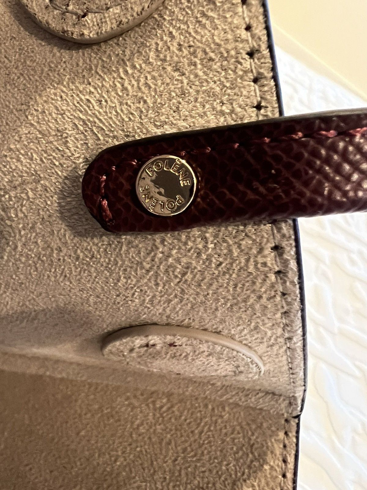 Polene Cyme Mini EDITION TEXTURED BLACK CHERRY Size ONE SIZE - 11 Thumbnail