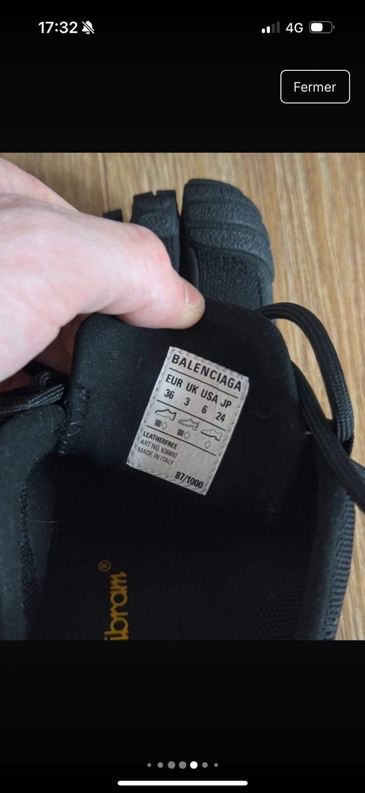 Balenciaga × Vibram Balenciaga X Vibram Five Toes Size US 6 / IT 36 - 8 Thumbnail