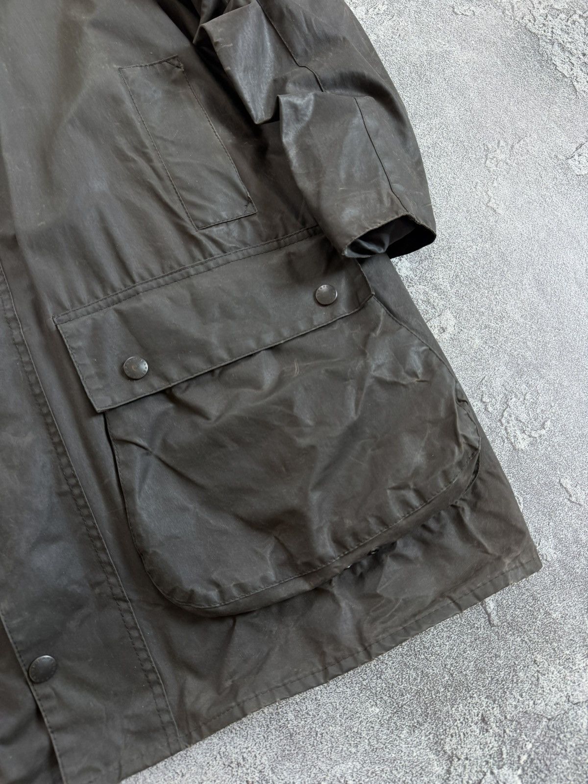 Barbour × Vintage Barbour A206 Border C48/112cm jacket + lining coat waxed wax Size US XL / EU 56 / 4 - 4 Thumbnail