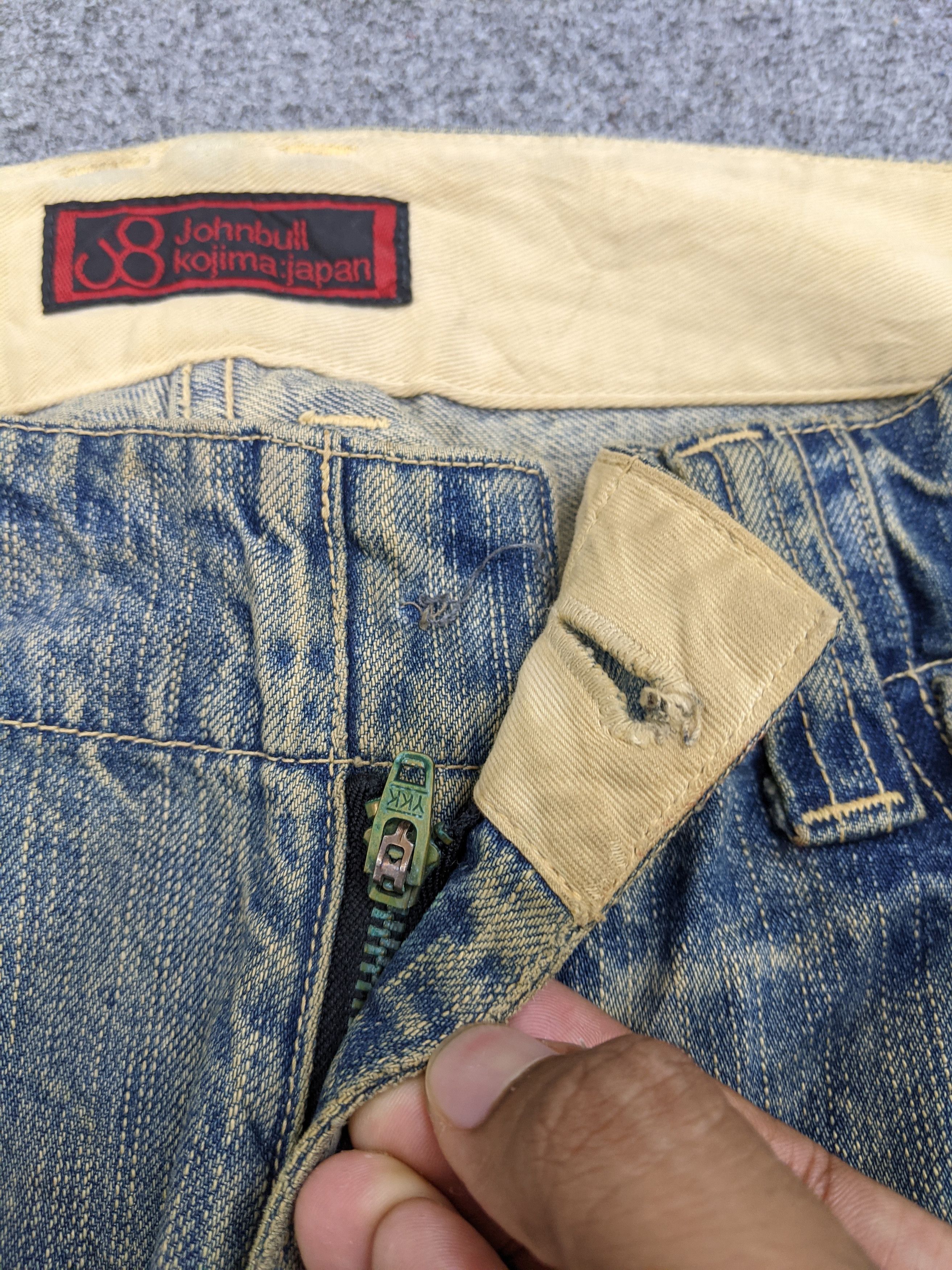 If Six Was Nine Johnbull Kojima Genes Japan Multi Pocket Rusty Jeans DJ0013Z Size US 33 - 7 Thumbnail