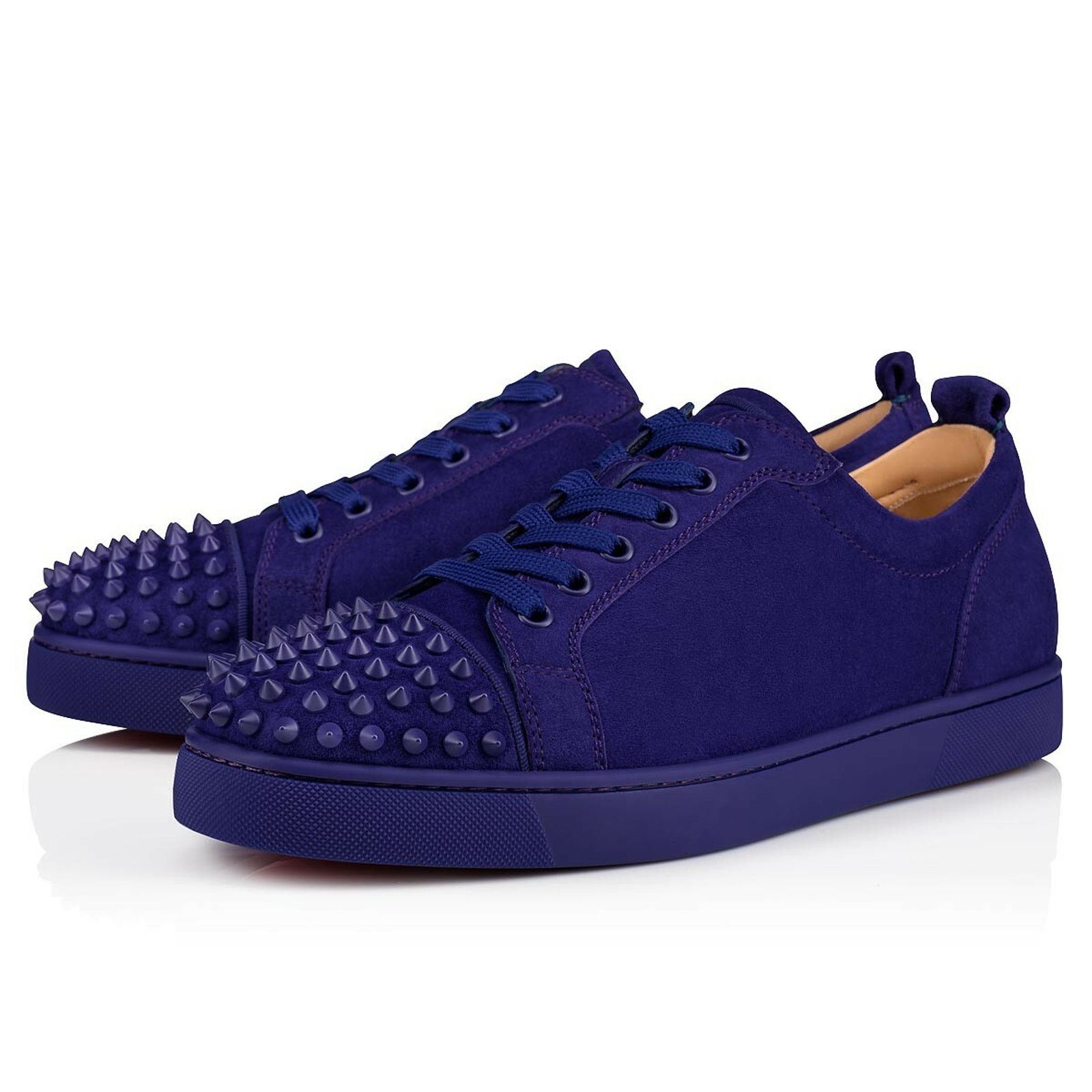 Christian Louboutin Christian Louboutin Louis Junior Spikes Flat Nomade Blue Size US 11 / EU 44 - 1 Thumbnail