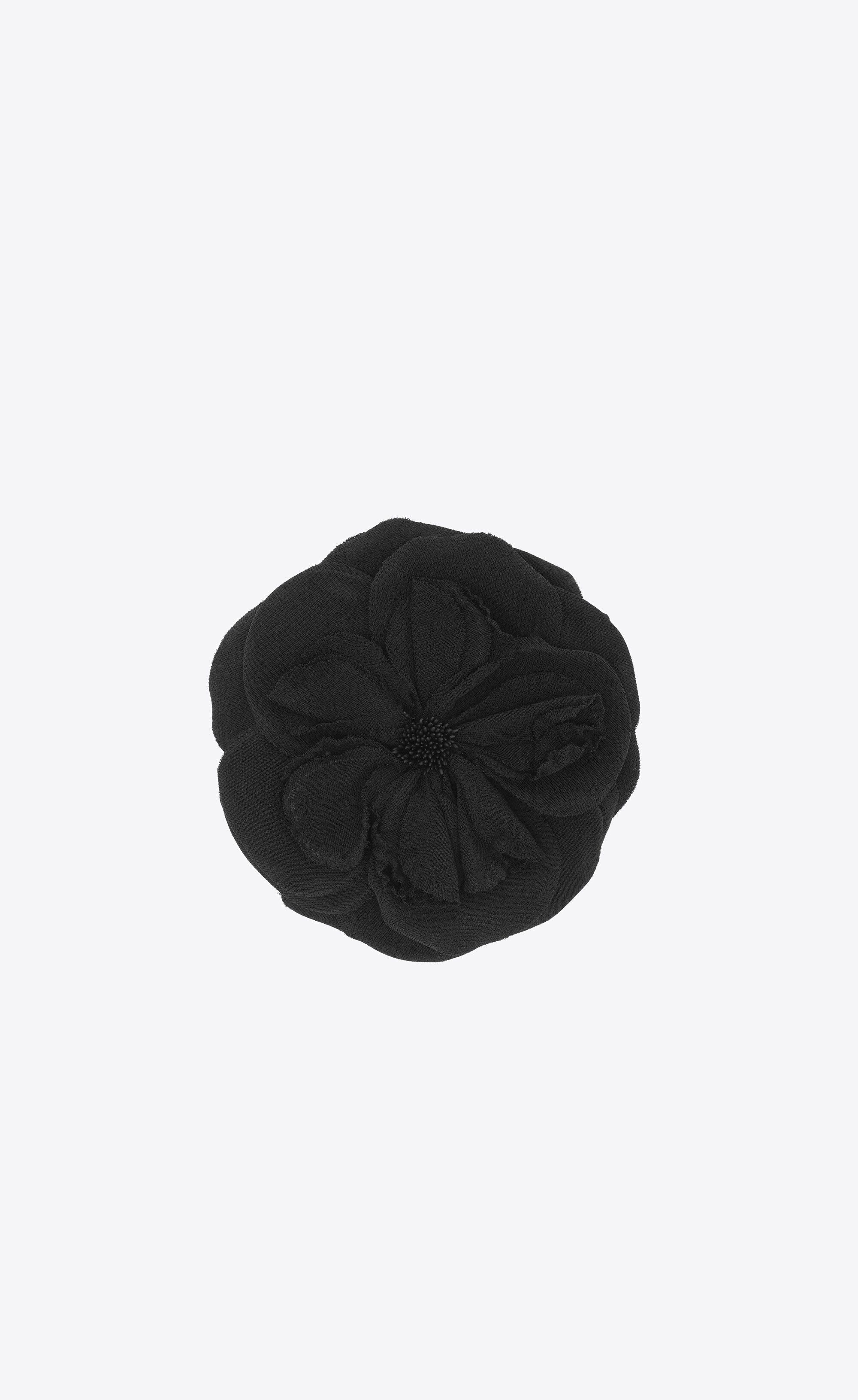 Saint Laurent Paris o1la1rc1a1025 Size: OS / Large Wild Flower Brooch in jersey Size ONE SIZE - 1 Thumbnail