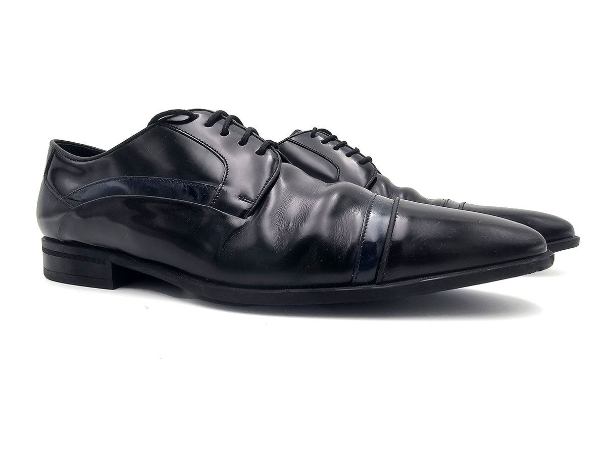 Dolce & Gabbana Dolce & Gabbana Black Leather Derby Mens Shoes US 10 EU 43 Size US 10 / EU 43 - 6 Thumbnail