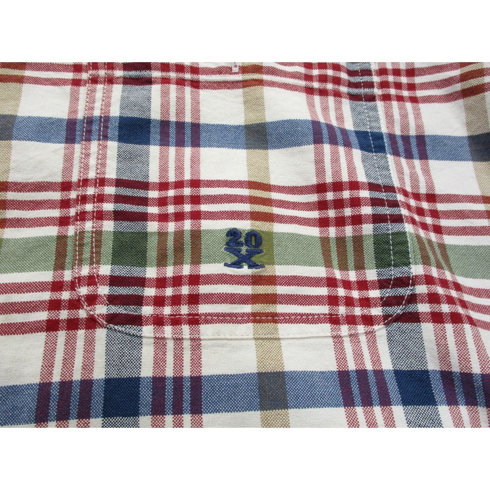 Wrangler Wrangler Twenty X Shirt Mens XL Red Plaid Button Up Western Short Sleeve Size US XL / EU 56 / 4 - 4 Thumbnail