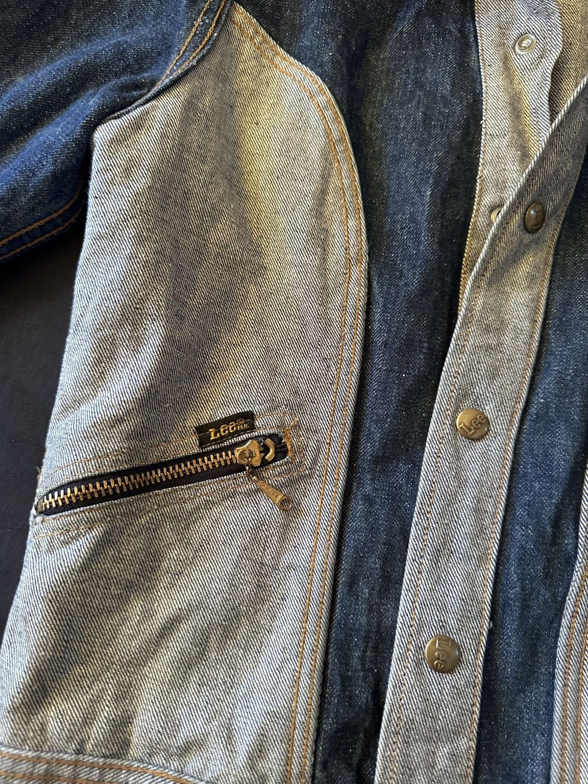 Lee LEE “GEMINI” REVERSIBLE DENIM JACKET c.1976 Size US XS / EU 42 / 0 - 11 Thumbnail