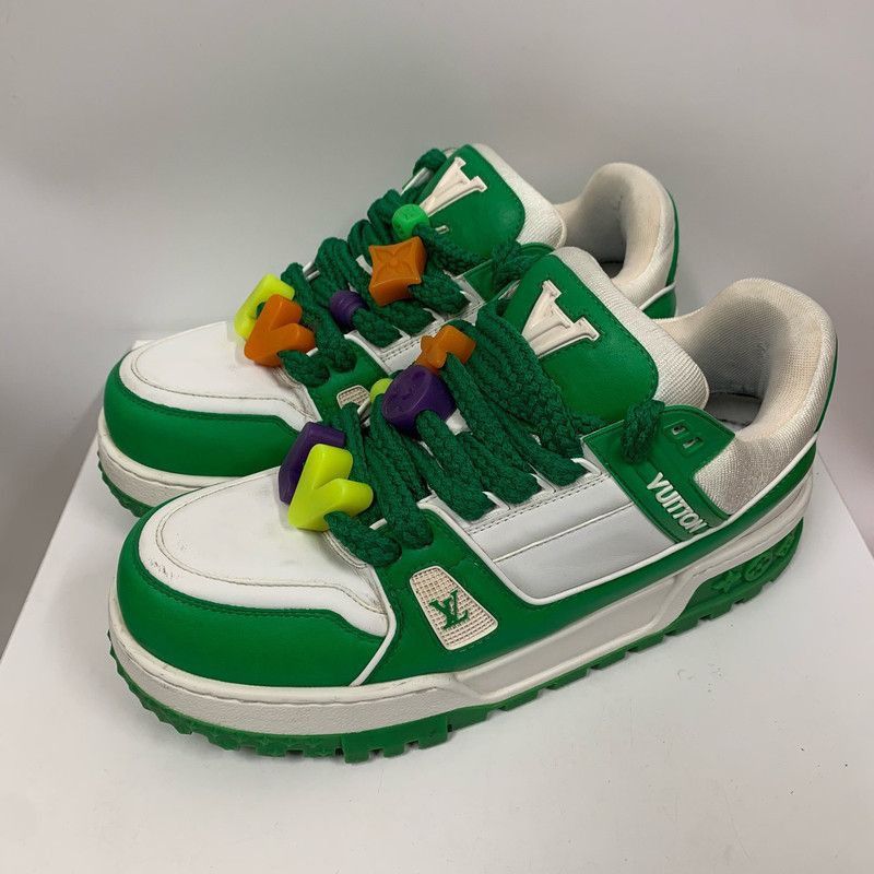 Louis Vuitton Louis Vuitton Trainer Maxi Fashion Sneakers in Green -2508 Size US 8.5 / EU 41-42 - 1 Thumbnail