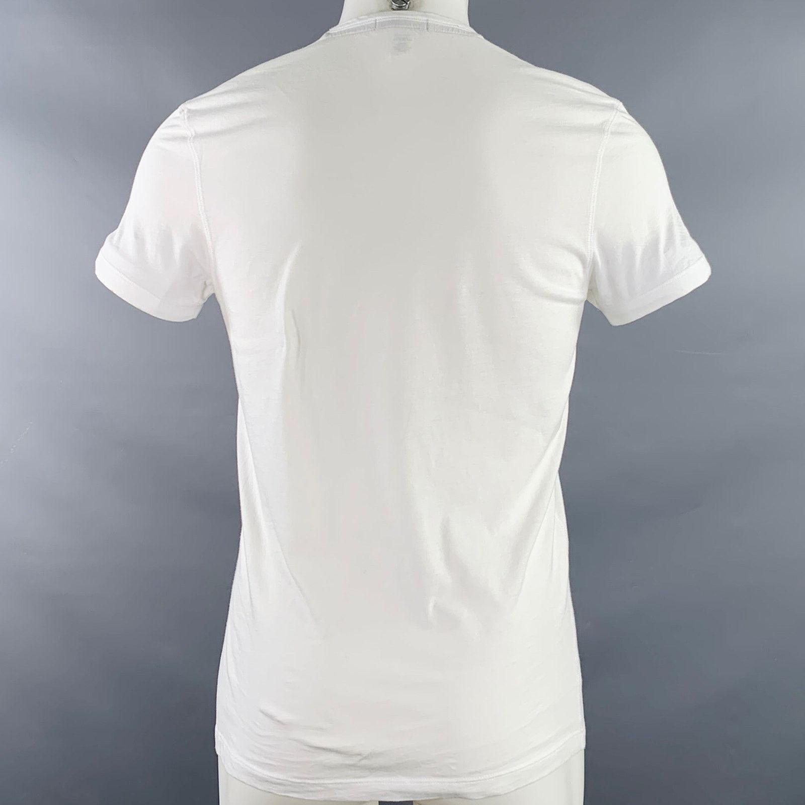Paul Smith PAUL SMITH Size M White Cotton Crew Neck T-shirt Size US M / EU 48-50 / 2 - 3 Thumbnail