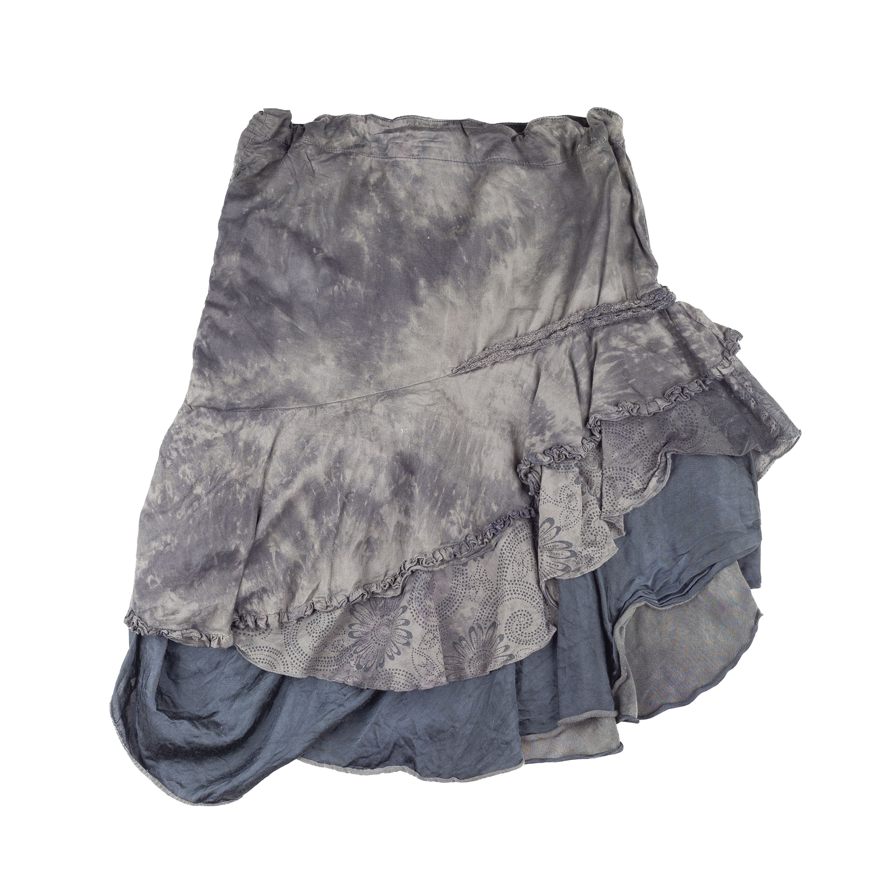Diesel Diesel Vintage Tie-Up Black Wash Lace Asymmetrical Skirt Size 27" / US 4 / IT 40 - 2 Thumbnail