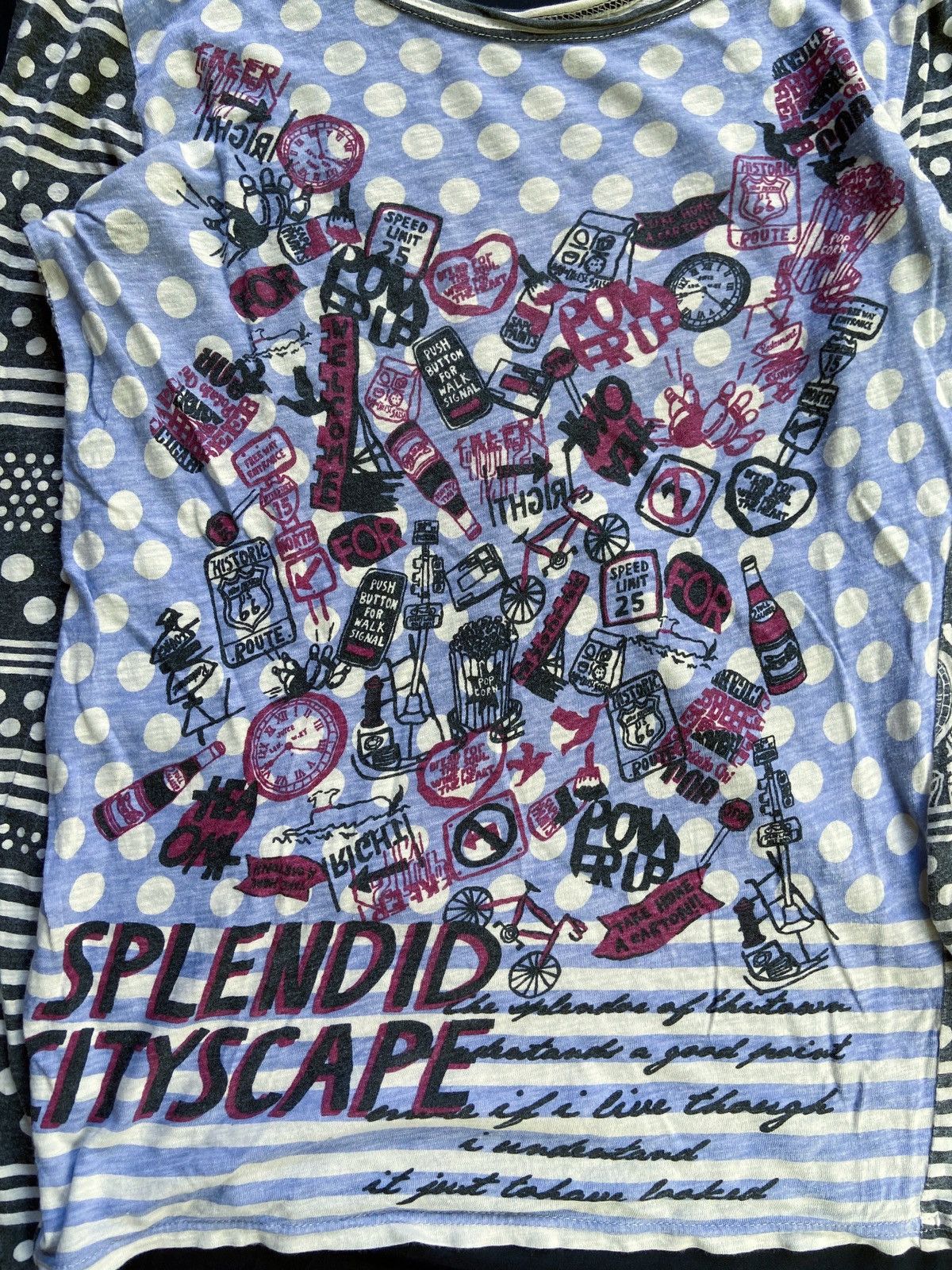 Beauty Beast × Hysteric Glamour × Japanese Brand 🌸CUBE SUGAR SOLENDID CITY SCAPE LONG SLEEVE Size US M / EU 48-50 / 2 - 5 Thumbnail