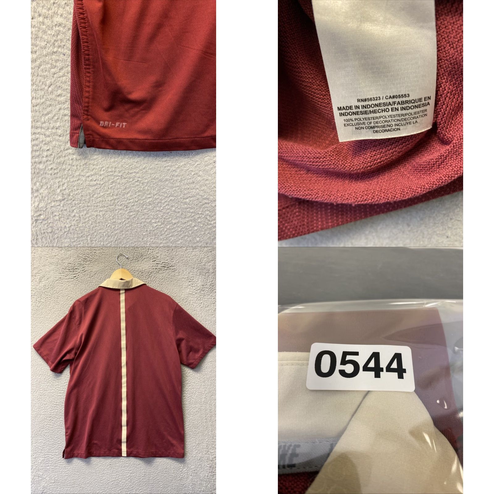 Nike Nike FSU Polo Shirt Mens L Short Sleeve Dri-Fit Red Florida State University Size US L / EU 52-54 / 3 - 8 Thumbnail